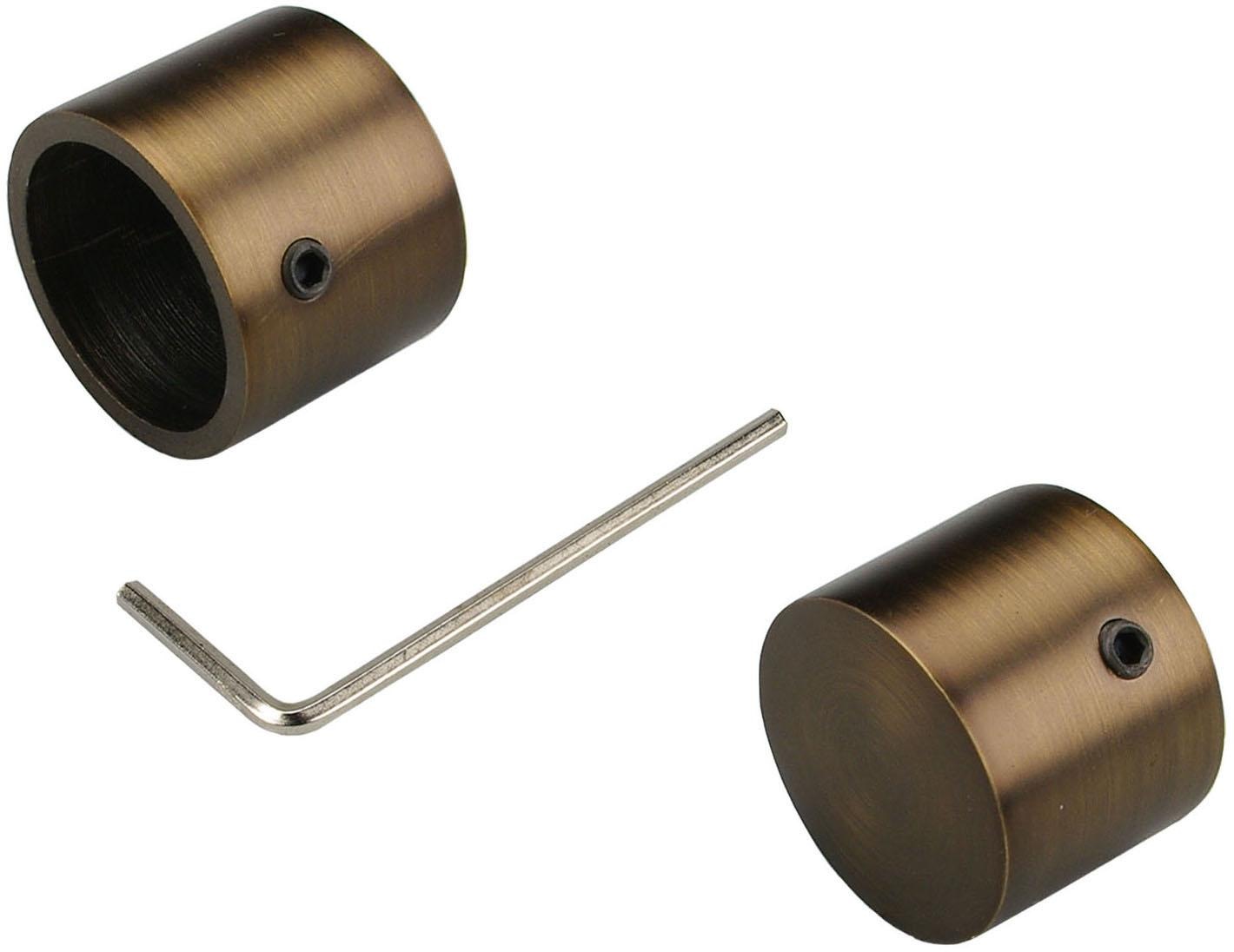 Liedeco Gardinenstange »CELKEGEL02SG2L«, 2 läufig-läufig, Fixmaß, 2-läufig im Fixmaß Ø 25 mm