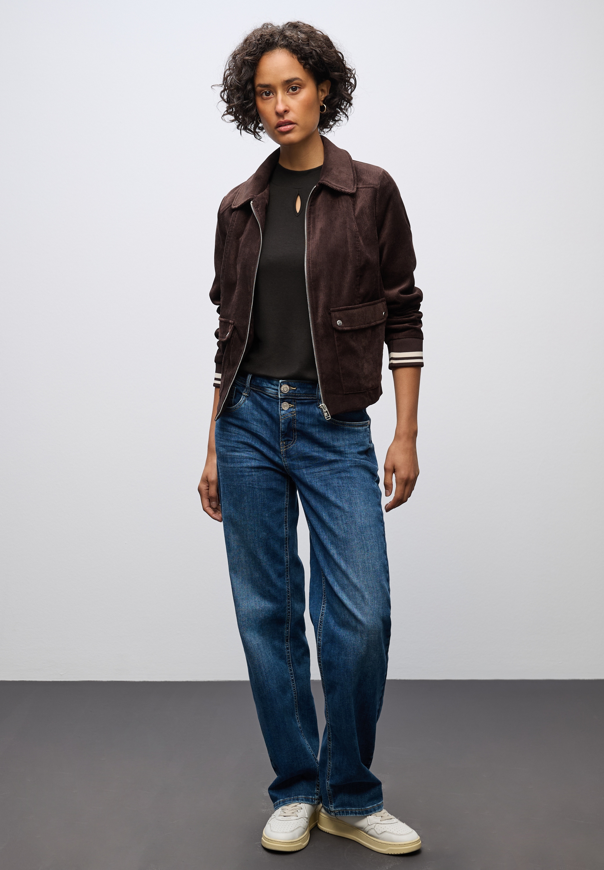 STREET ONE T-Shirt mit Turtleneck und Cut-Out