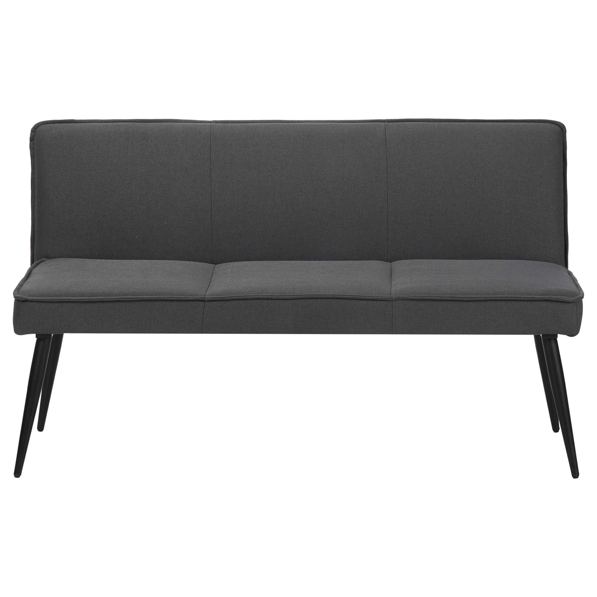 OTTO home Essbank »Ianna« schwarze Metallbeine, pflegeleichtem Webstoff Bezug, Breite 140 cm