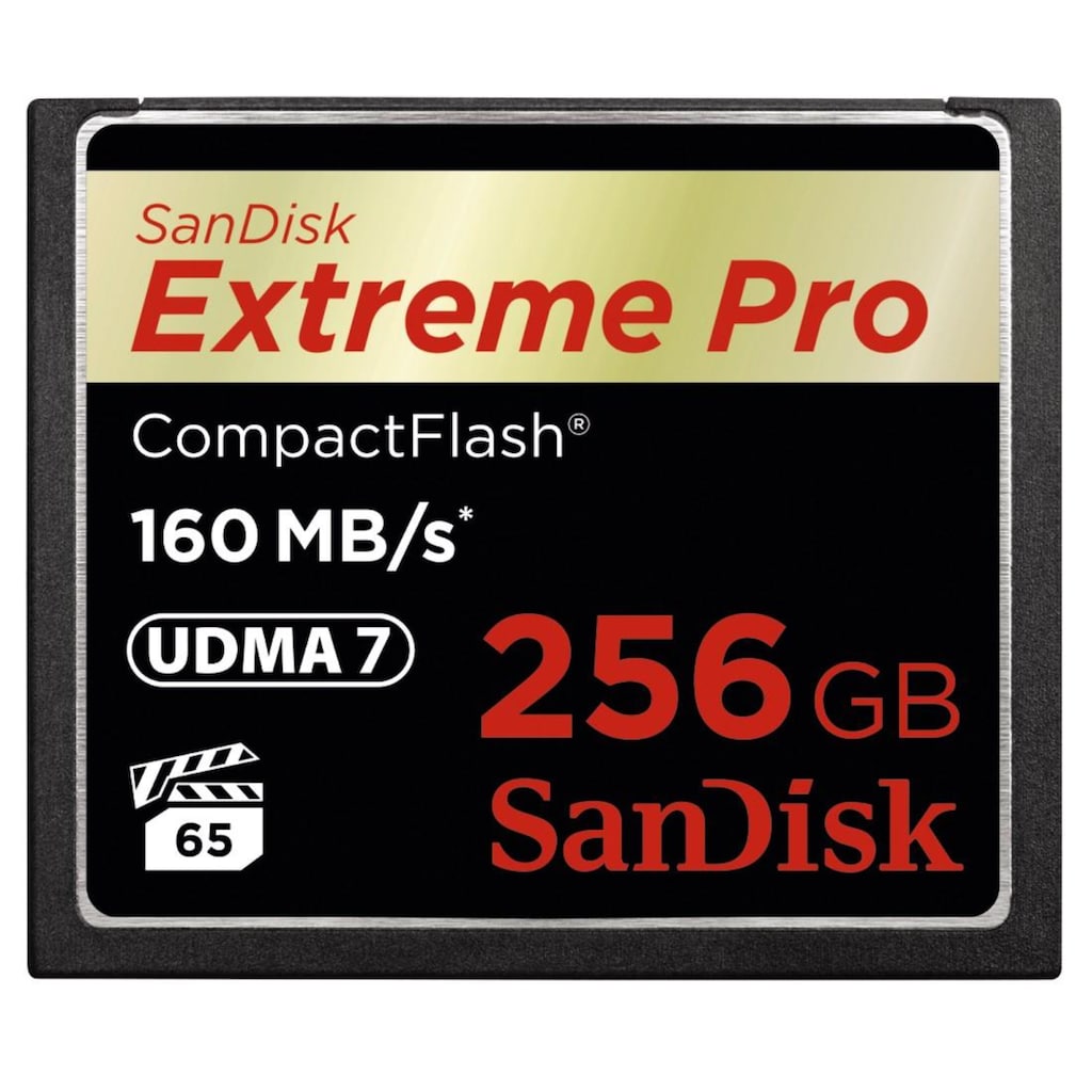 Sandisk Speicherkarte »CF Extreme Pro«, (160 MB/s Lesegeschwindigkeit)