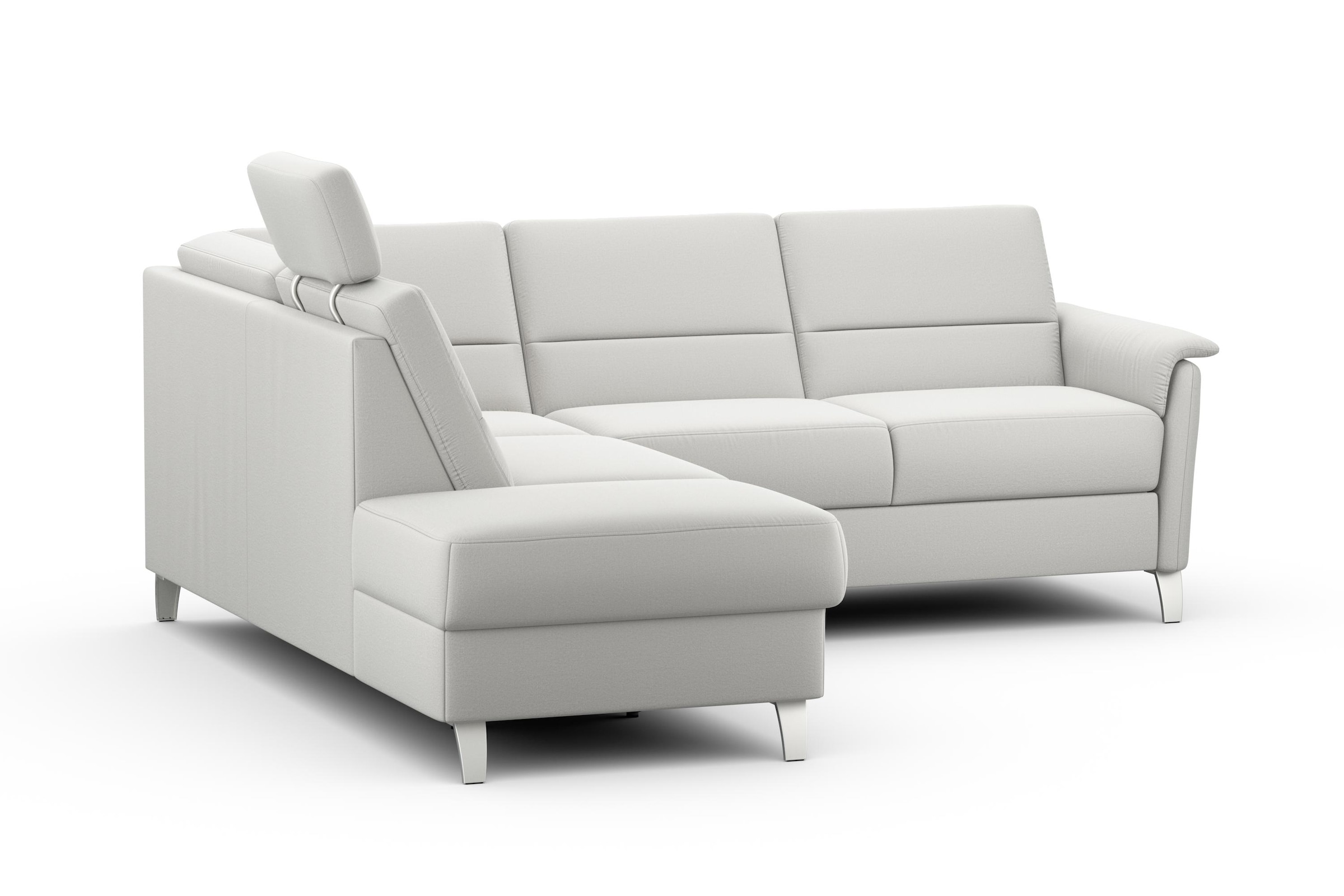 sit&more Ecksofa »Palmera L-Form«, wahlweise mit Bettfunktion und Stauraum