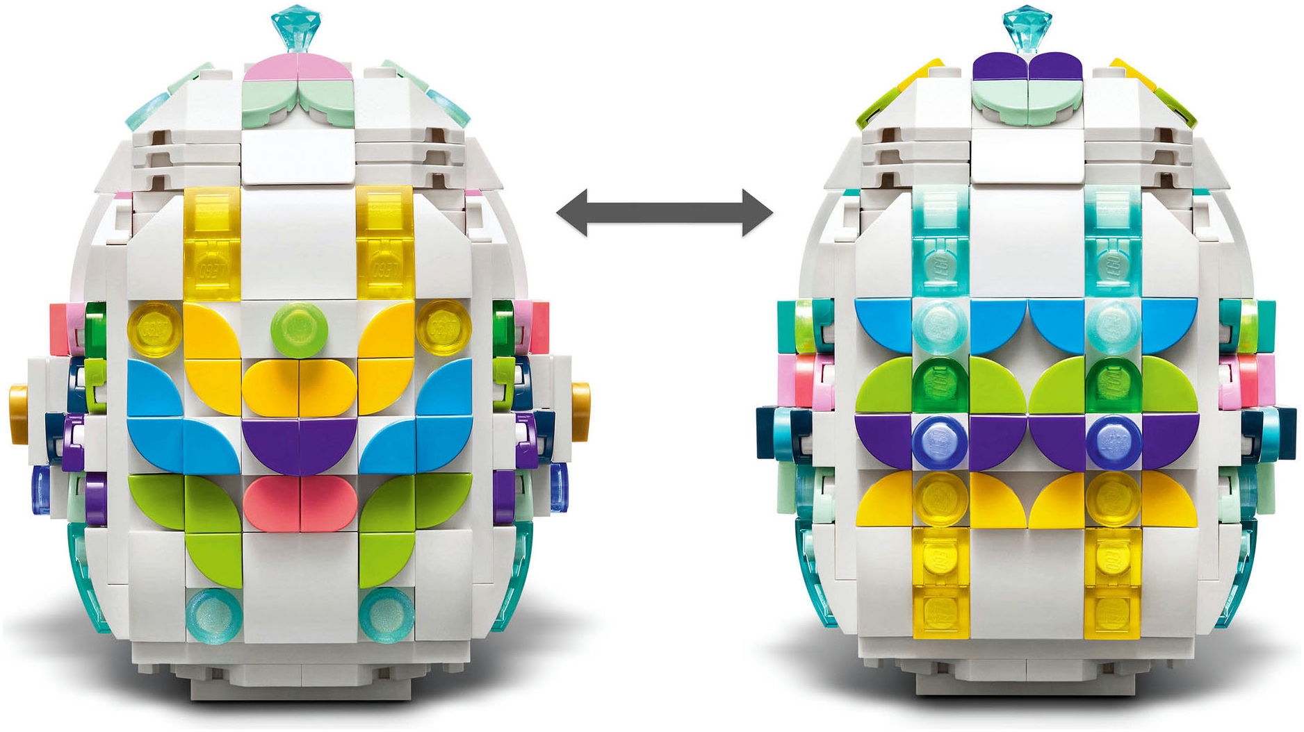 LEGO® Konstruktionsspielsteine »Verziertes Osterei (40816), LEGO Iconic« Made in Europe