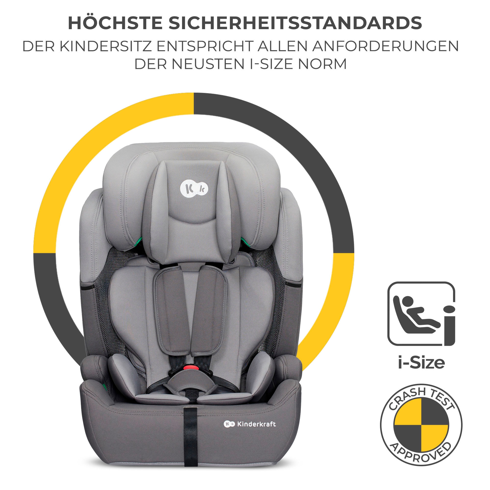 Kinderkraft Autokindersitz »COMFORT UP i-Size«, Klasse I / II / III (9-36 kg), mit herausnehmbarem modularen Einsatz
