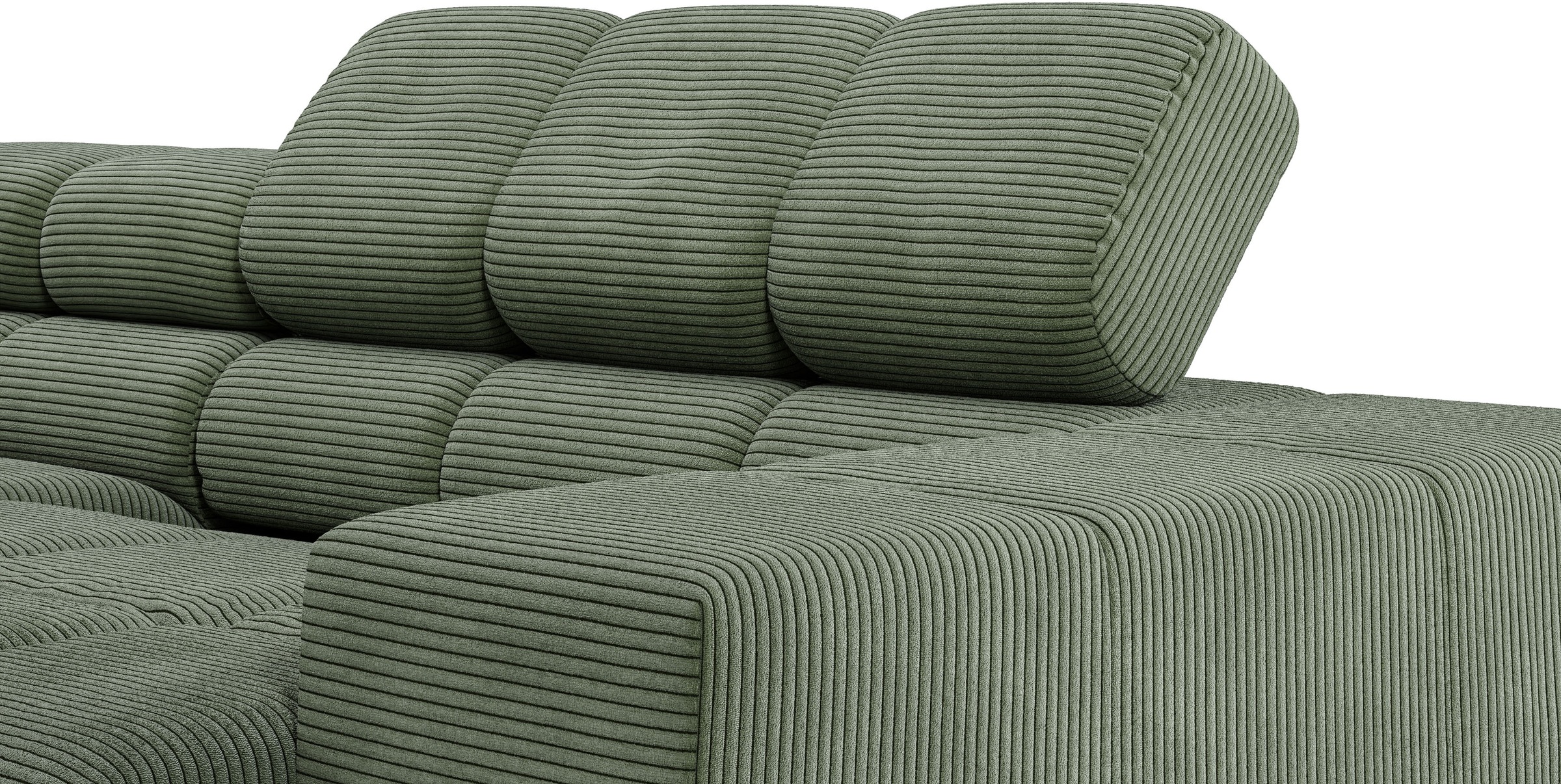 INOSIGN Ecksofa »Ancona, incl. Kopfteilverstellung + 3 Zierkissen, L-Form, bequem«, wahlweise motorische Sitztiefenverstellung, B/T(H: 249/215/70 cm