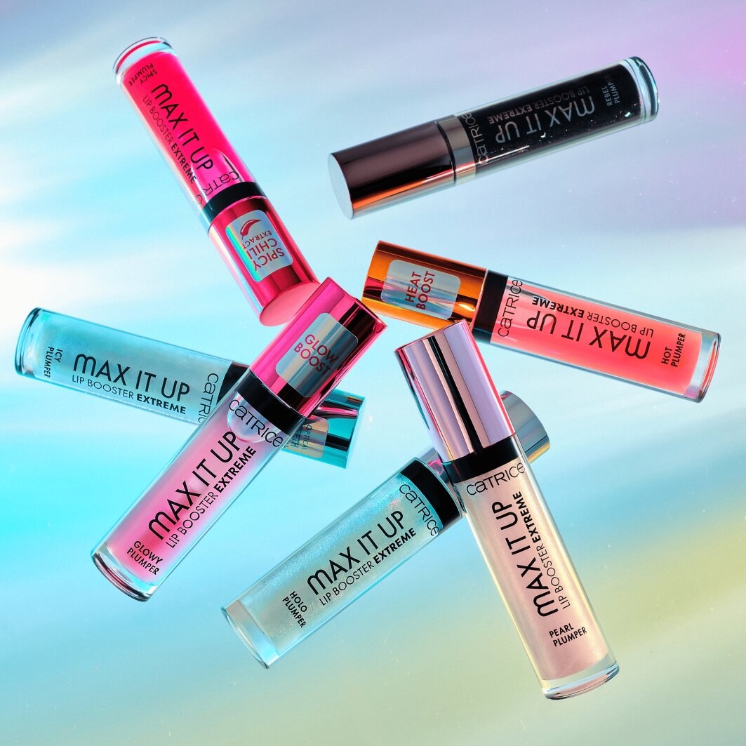 Catrice Lip-Booster »Max It Up Lip Booster Extreme«, (Set, 3 tlg.), Extremes Volumen, dezentes perlmuttartiges Finish mit Vanilleduft.