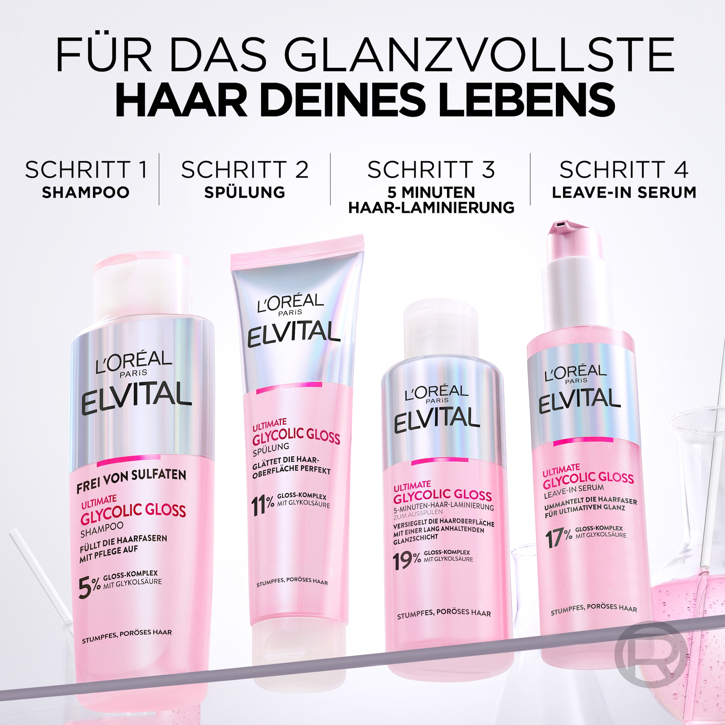 L'ORÉAL PARIS Haarshampoo »L'Oréal Paris Elvital Glycolic Gloss Shampoo«