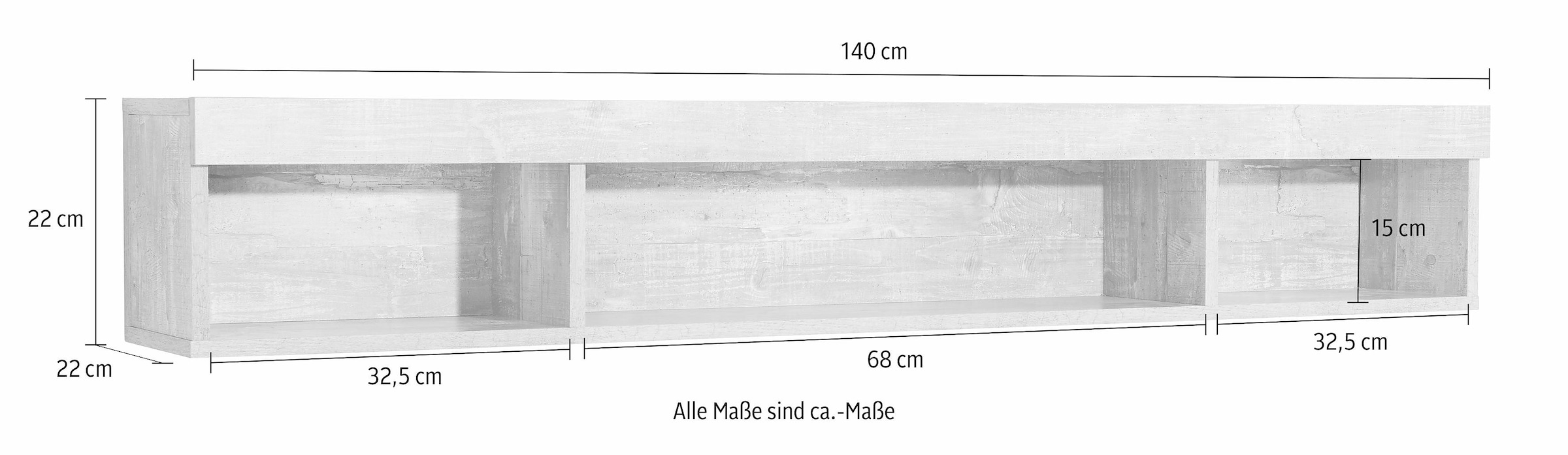 Wilmes Wandregal »Imola1«, Breite 140 cm online kaufen | mit 3 Jahren XXL  Garantie