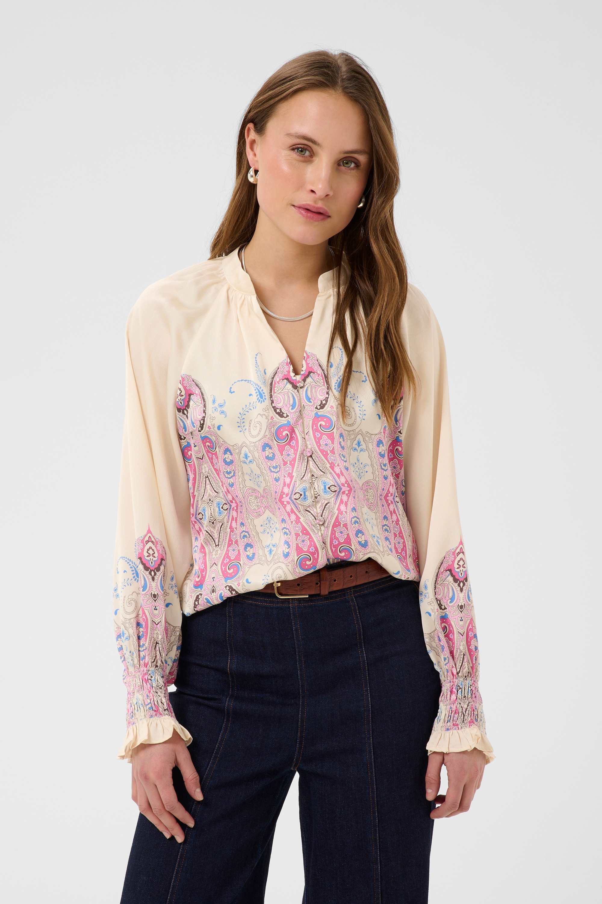 Saint Tropez Langarmbluse »Langarm-Bluse SuryaSZ«