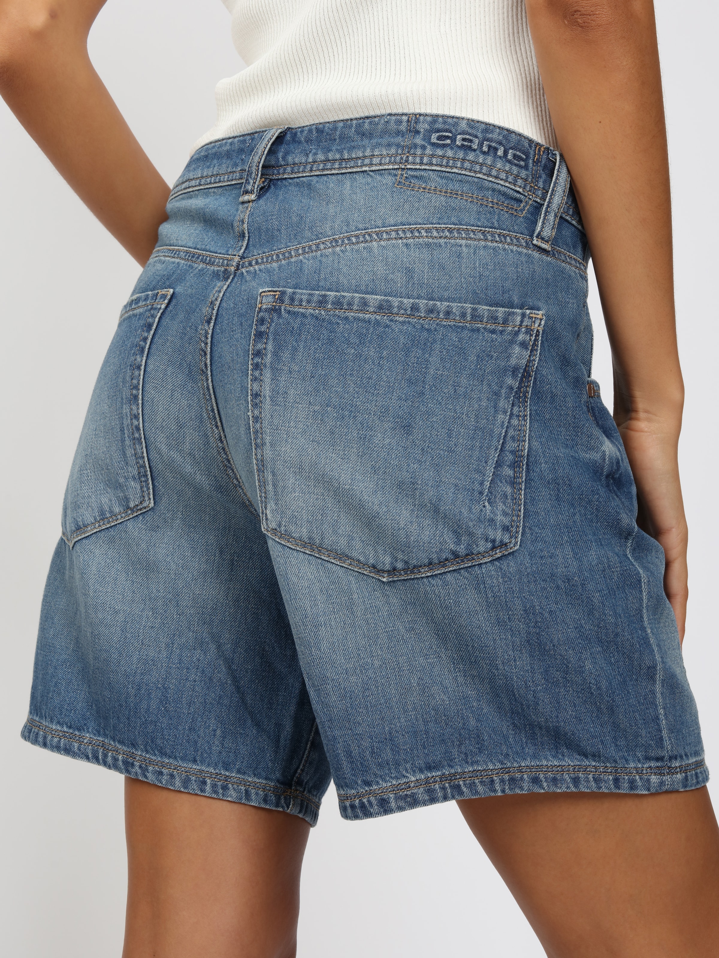 GANG Jeansshorts »94CLAIRE SHORTS« mit Bindegürtel, Baggy Fit