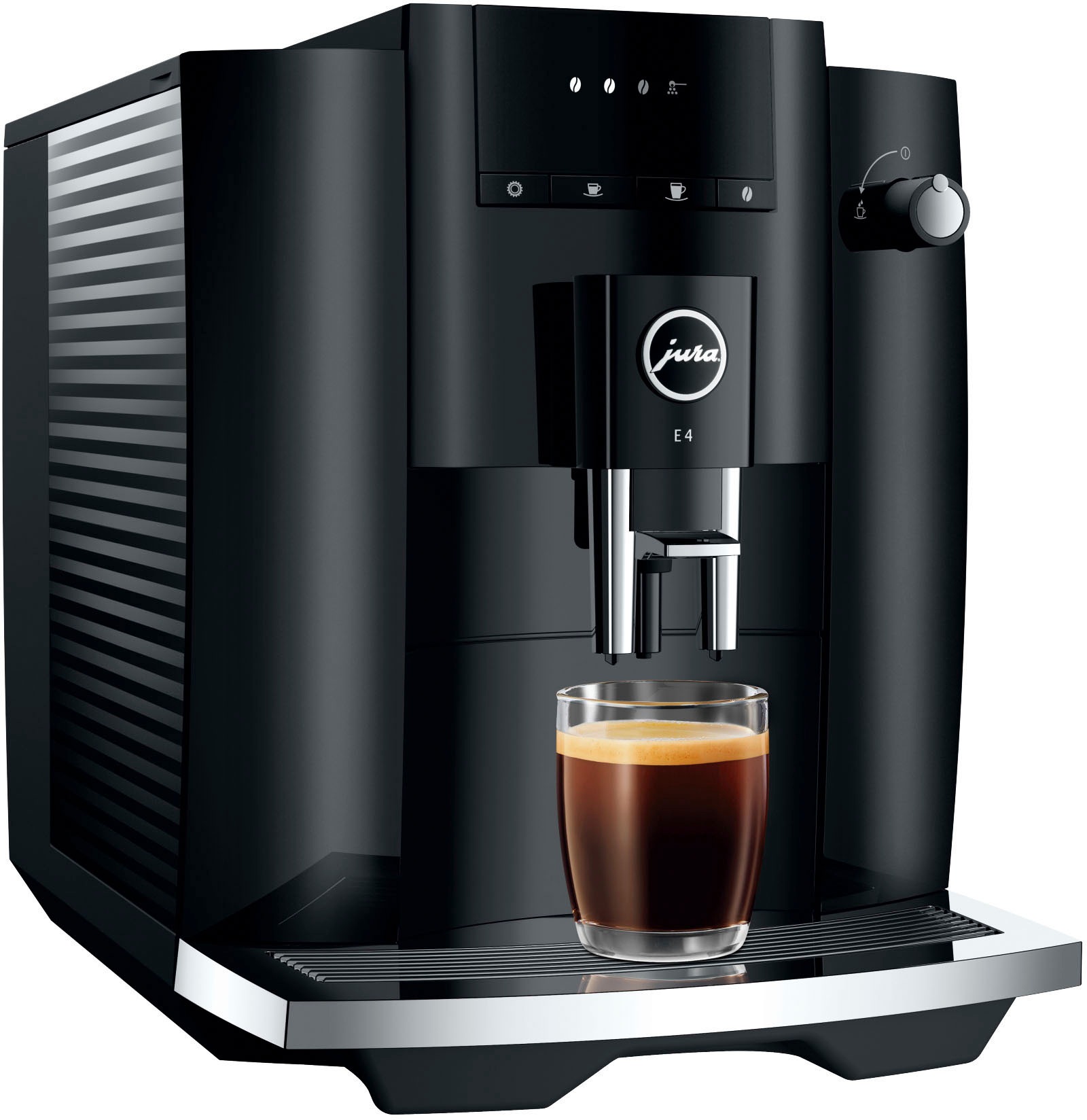 JURA Kaffeevollautomat »15435 E4 Piano Black (EA)«
