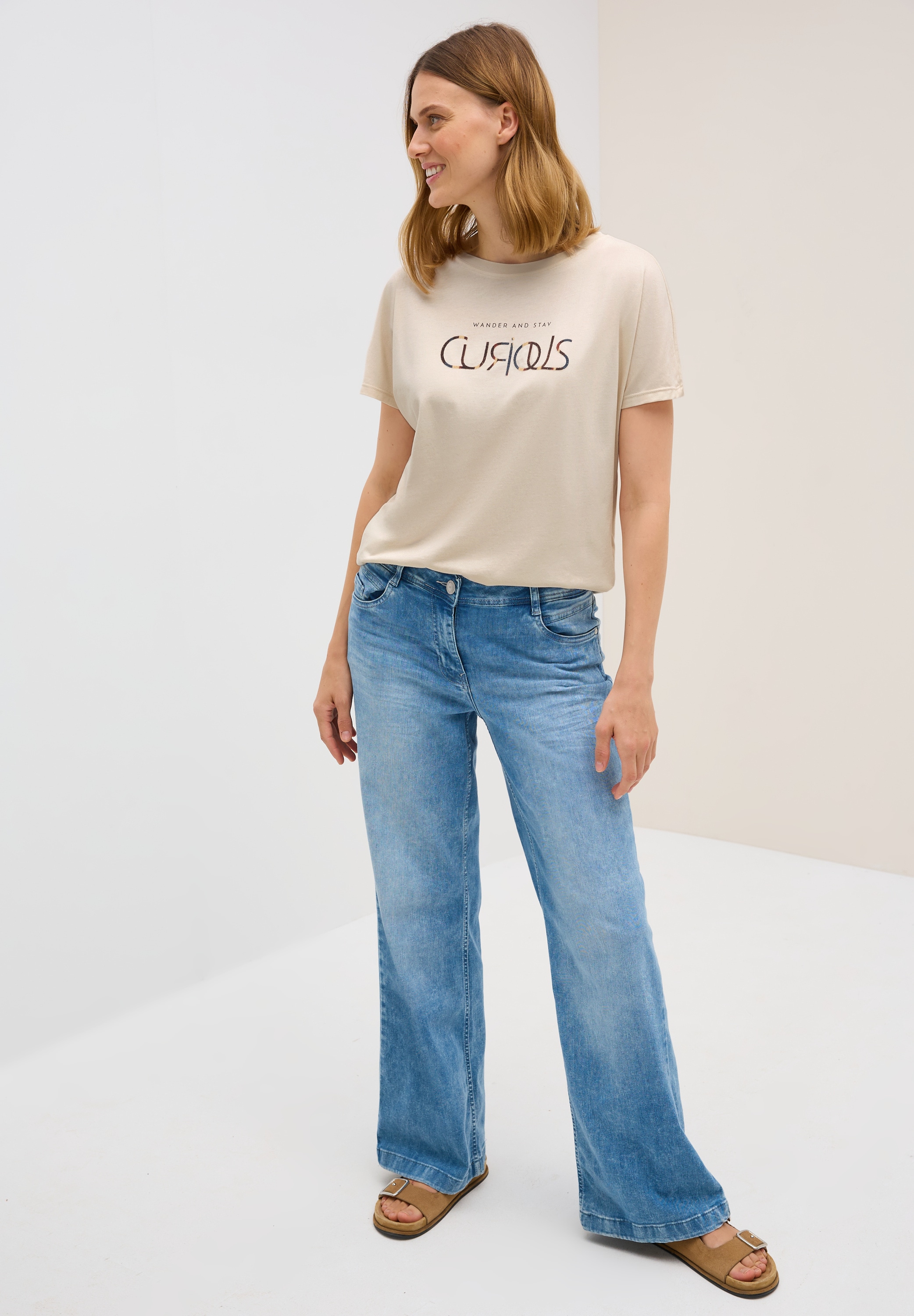 Cecil T-Shirt, mit Wording