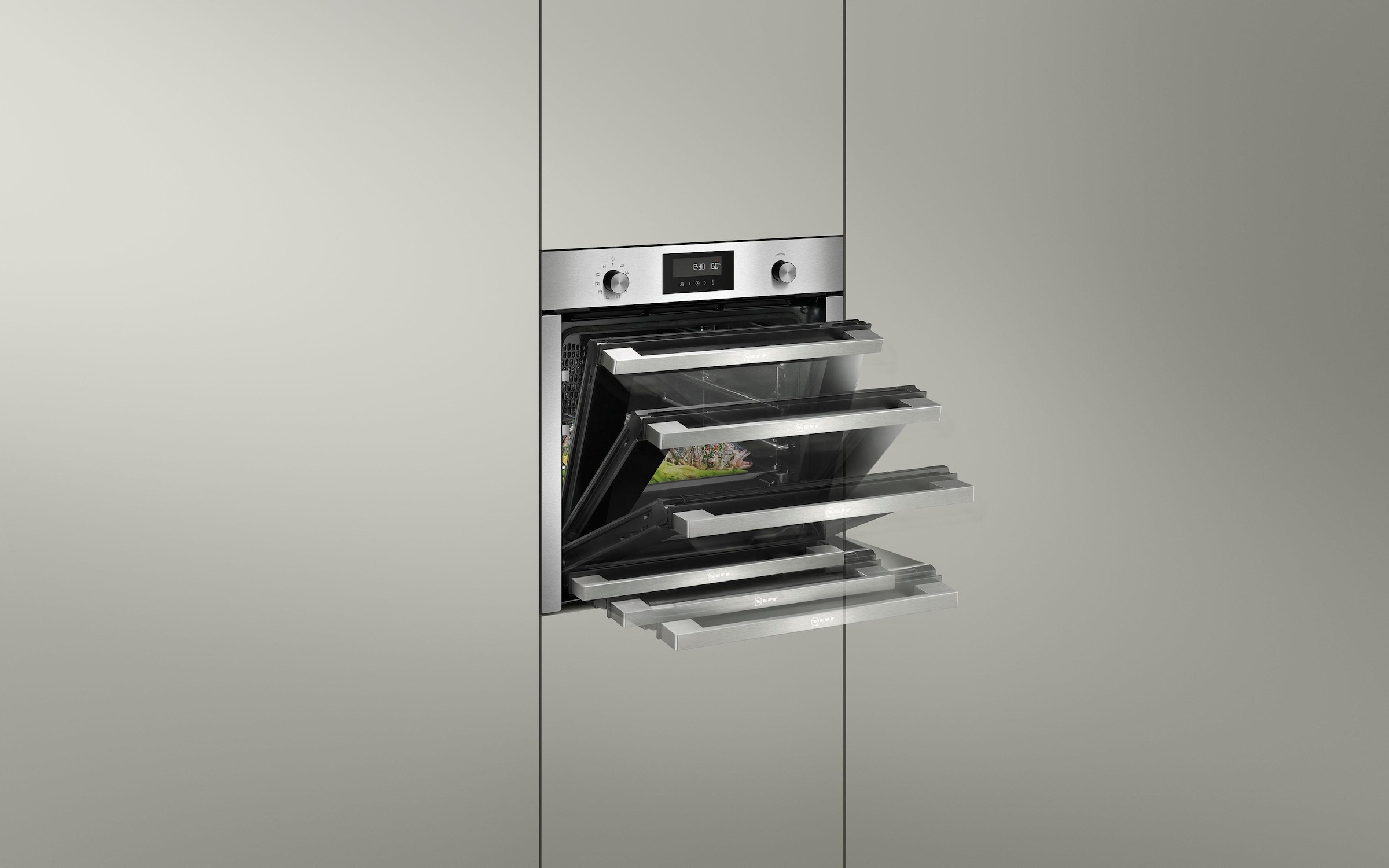 NEFF Einbaubackofen N 50 »B5CCH7AN0«, mit Teleskopauszug nachrüstbar, Pyrolyse-Selbstreinigung, mit Slide&Hide®