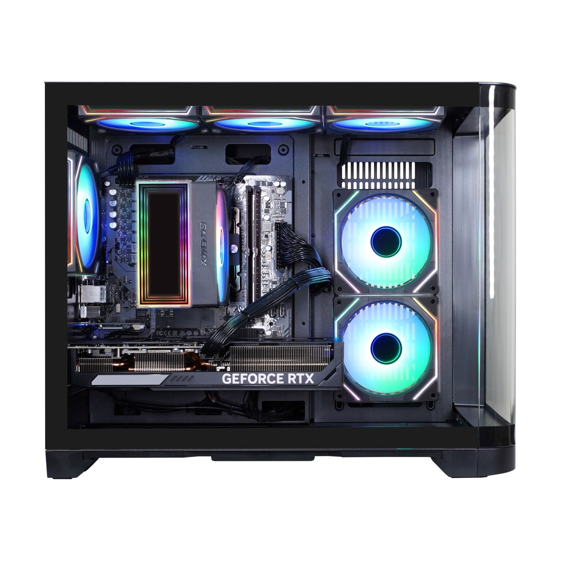 GAMEMAX PC-Komplettsystem »GigaDeal Gaming-PC-Set HYPE-M BK«, Windows 11 + Gigabyte GS32QC LED-Monitor Curved, 80 cm (32")