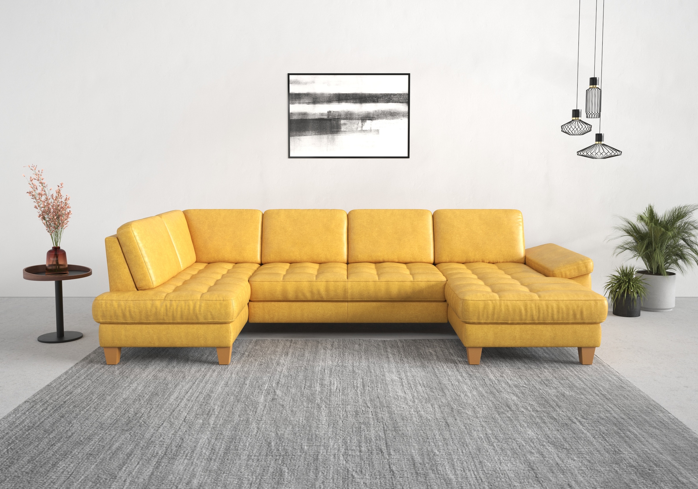 sit&more Wohnlandschaft »Westham U-Form«, wahlweise mit Bettfunktion, Bettkasten, Sitztiefenverstellung