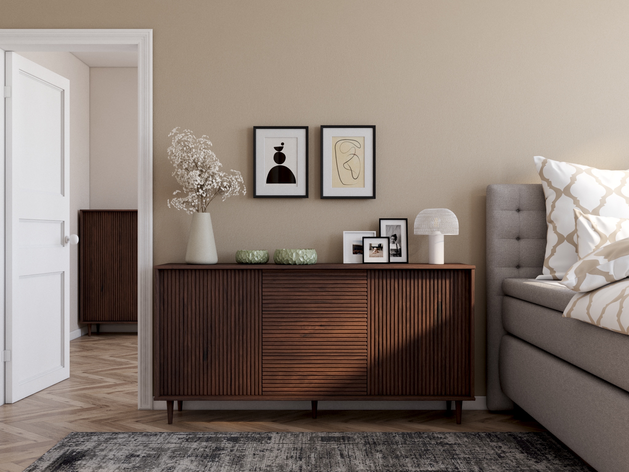 Home affaire Wendebettwäsche »Alba in Gr. 135x200 oder 155x220 cm« 2 tlg. Bettwäsche mit Wendeoptik, in verschiedenen Qualitäten, Baumwolle