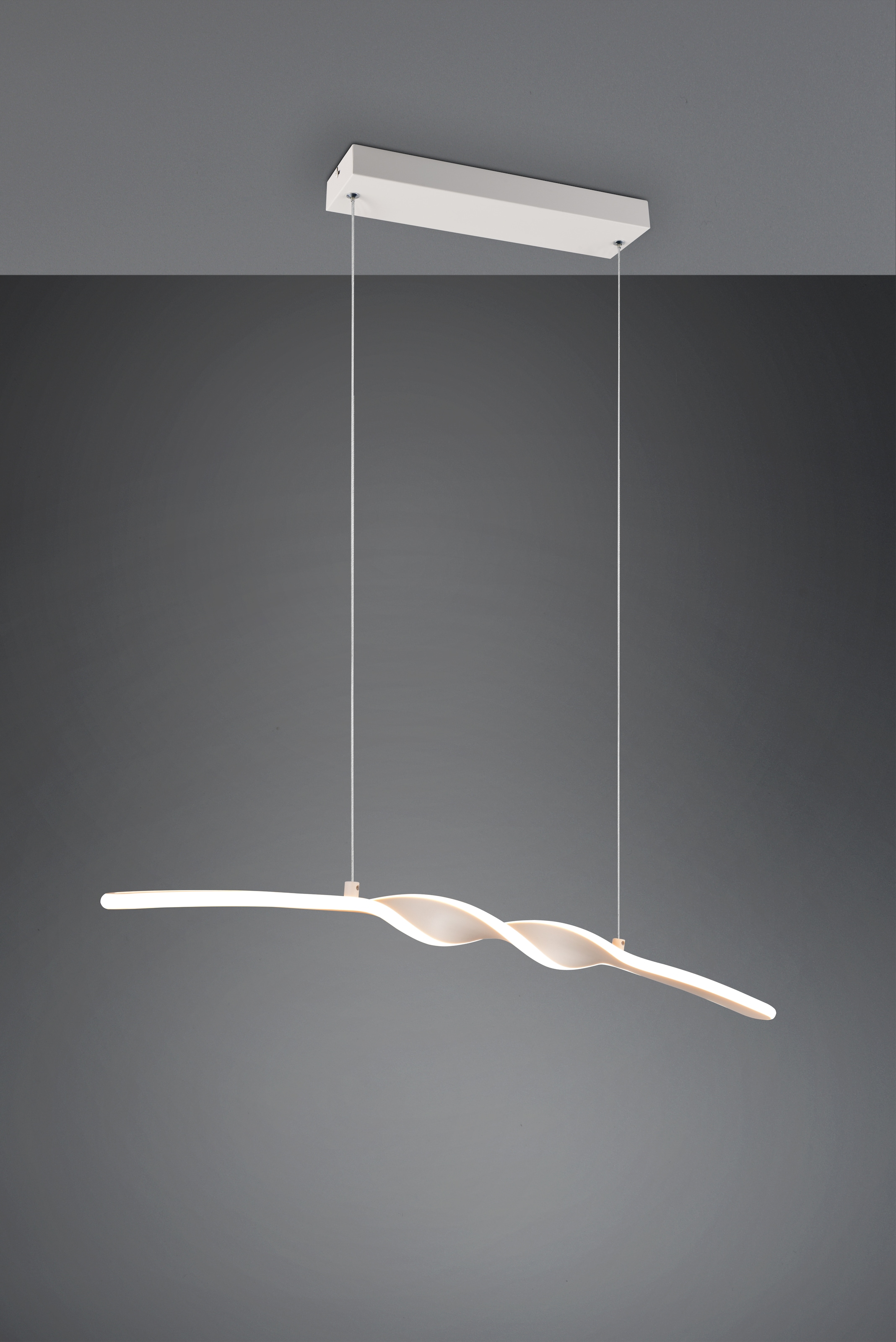 OTTO home LED Pendelleuchte »ADELLA, LED Hängelampe 20W 2500 Lumen CCT 2700-6500K Lichtfarbe« LED-Board 1 Stk. warmweiß - kaltweiß Fernbedienung, dimmbar, Nachtlicht Memoryfunktion, Metall warm grey