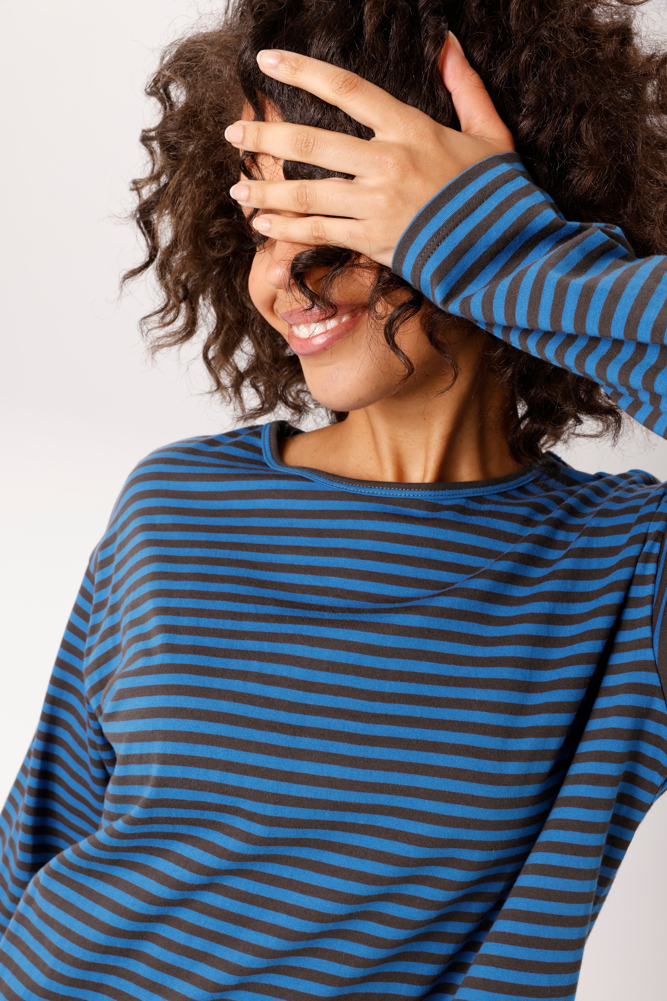 Aniston CASUAL Langarmshirt im trendfarbenen Ringel-Dessin - NEUE KOLLEKTION