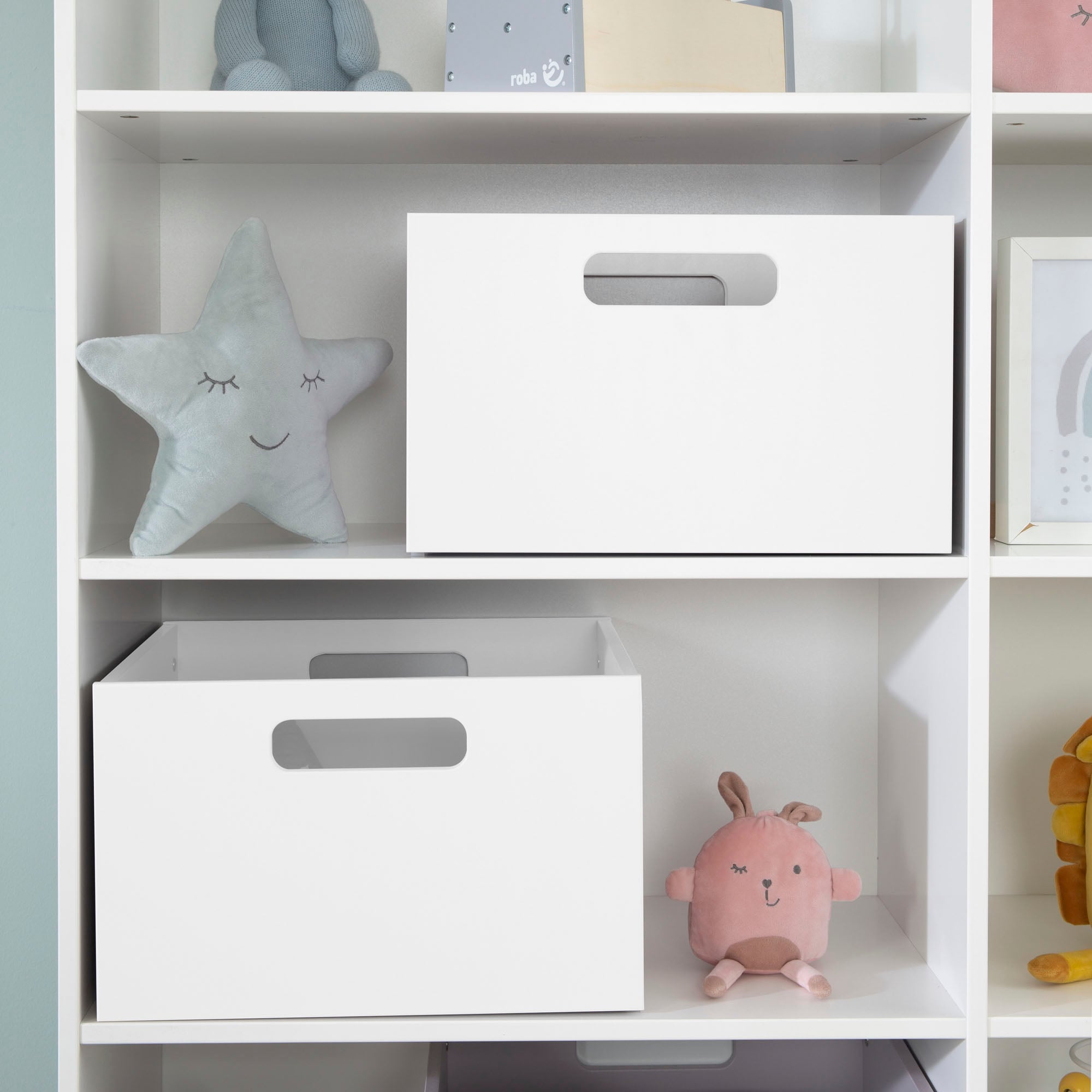 roba® Aufbewahrungsbox »weiß«, aus Holz; Organizer für Spielzeug