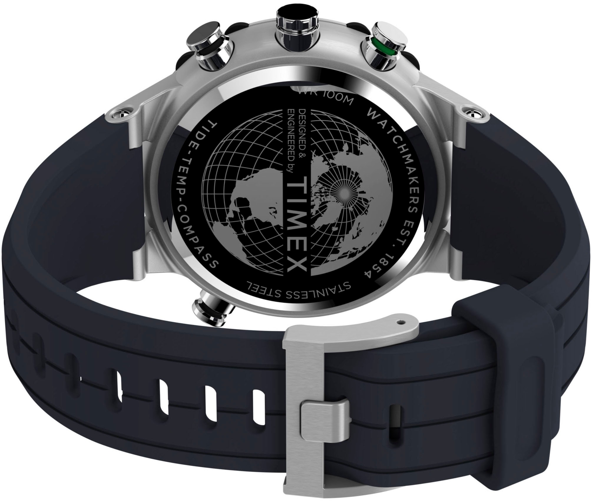 Timex Quarzuhr »TIDE/TEMP/COMPASS«, Armbanduhr, Herrenuhr, Datum, Leuchtzeiger, Mineralglas, analog