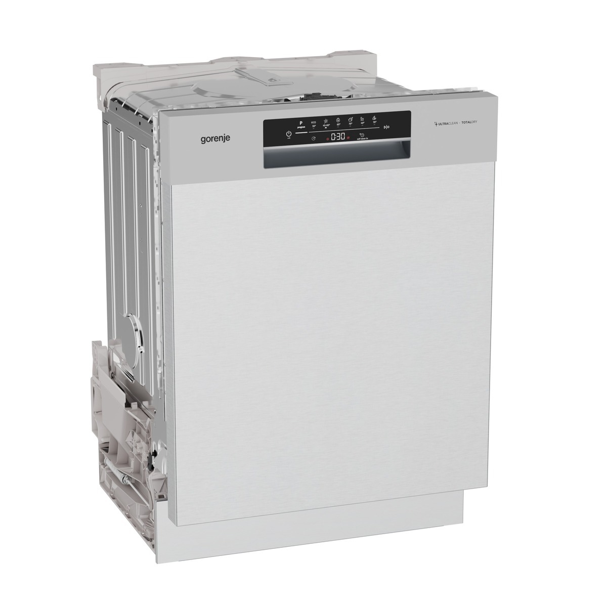 GORENJE Unterbaugeschirrspüler »GU642C90X« 9,7 l 14 tlg. Maßgedecke auto. Türöffnung, Hygiene Programm, Startzeitvorwahl