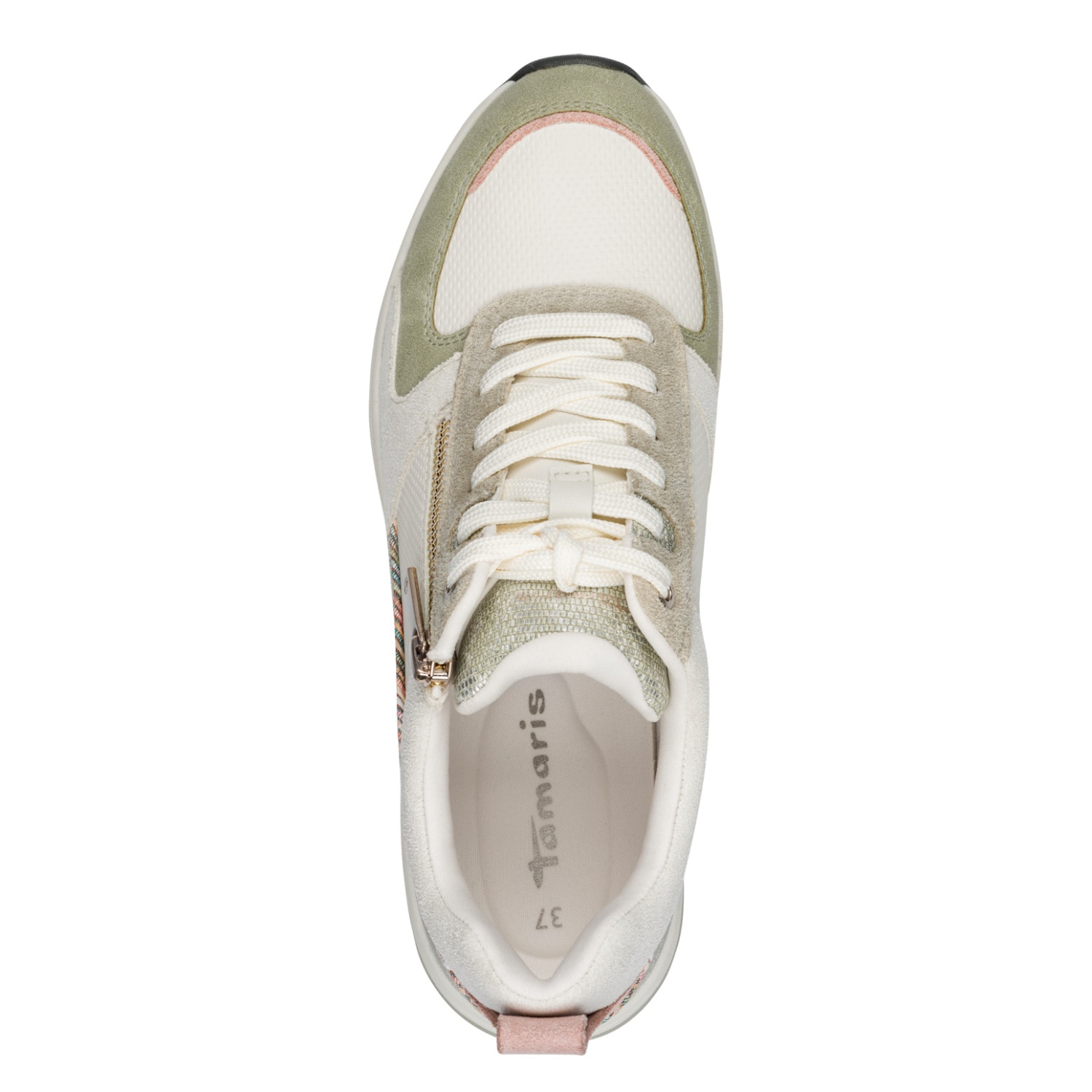 Tamaris Keilsneaker  , Schnürschuh, Halbschuh, Freizeitschuh mit Außenreißverschluss