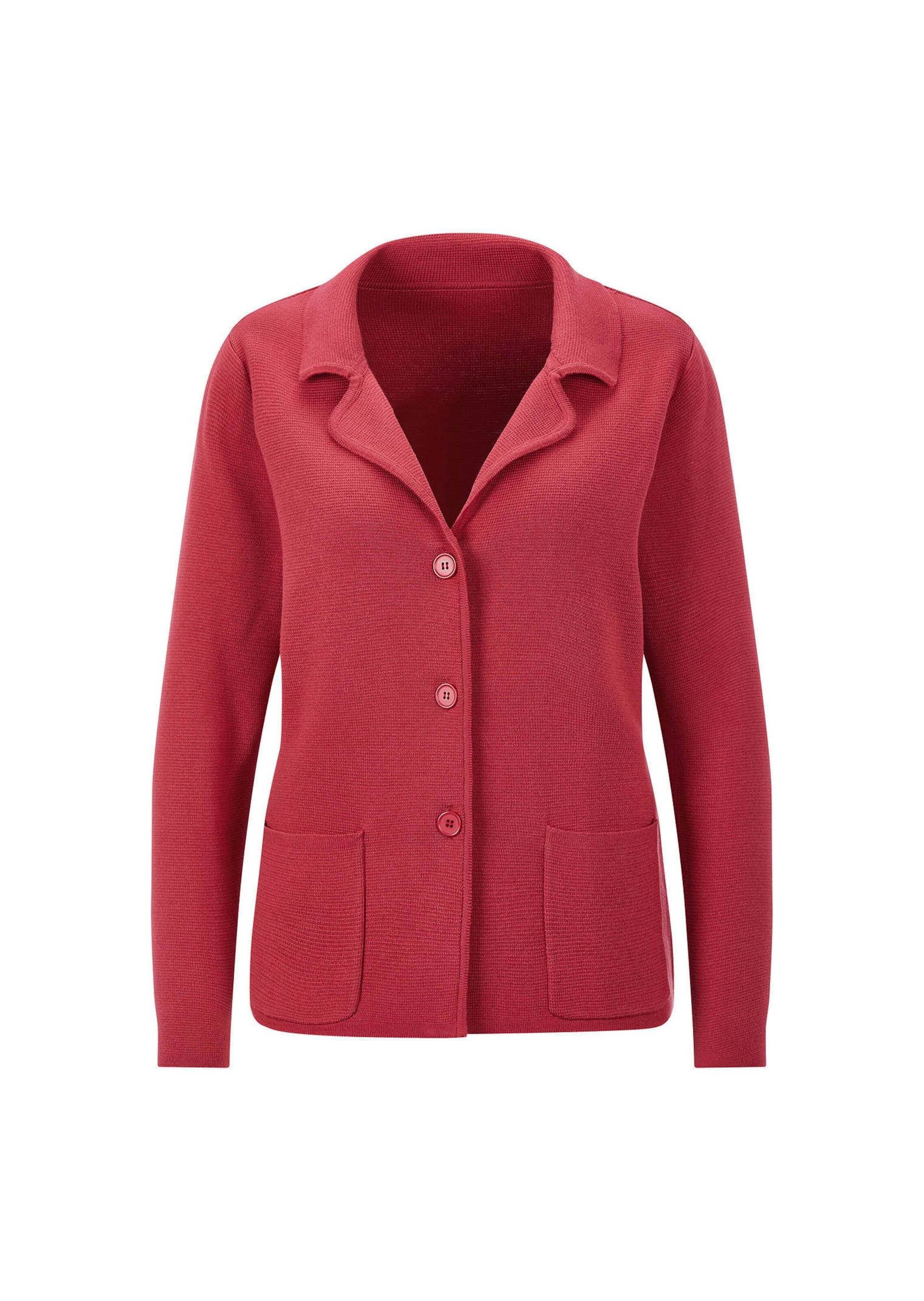 GOLDNER Jackenblazer »Milano-Ripp-Blazer mit Reverskragen« figurschmeichelender Schnitt