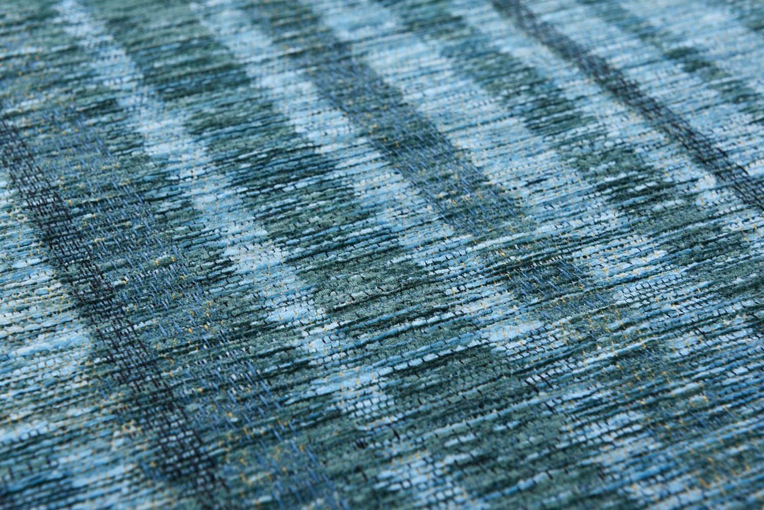 TOM TAILOR Teppich »Stripy Pat«, rechteckig, 5 mm Höhe, Flachgewebe, modernes Patchworkdesign, gestreift, Chenille, Wohnzimmer