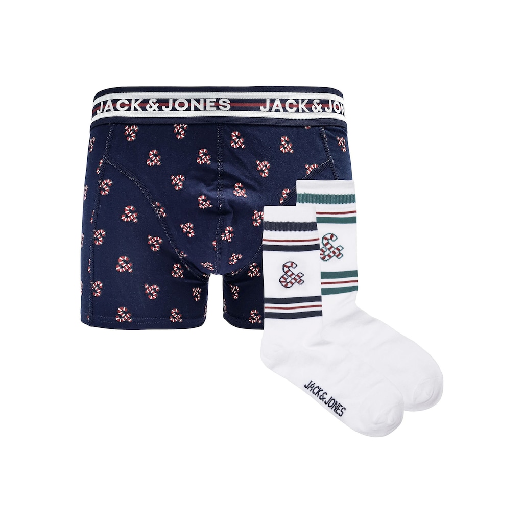 Jack & Jones Junior Boxershorts »JACXMAS CANDY GIFTBOX JNR«, (2 St.)