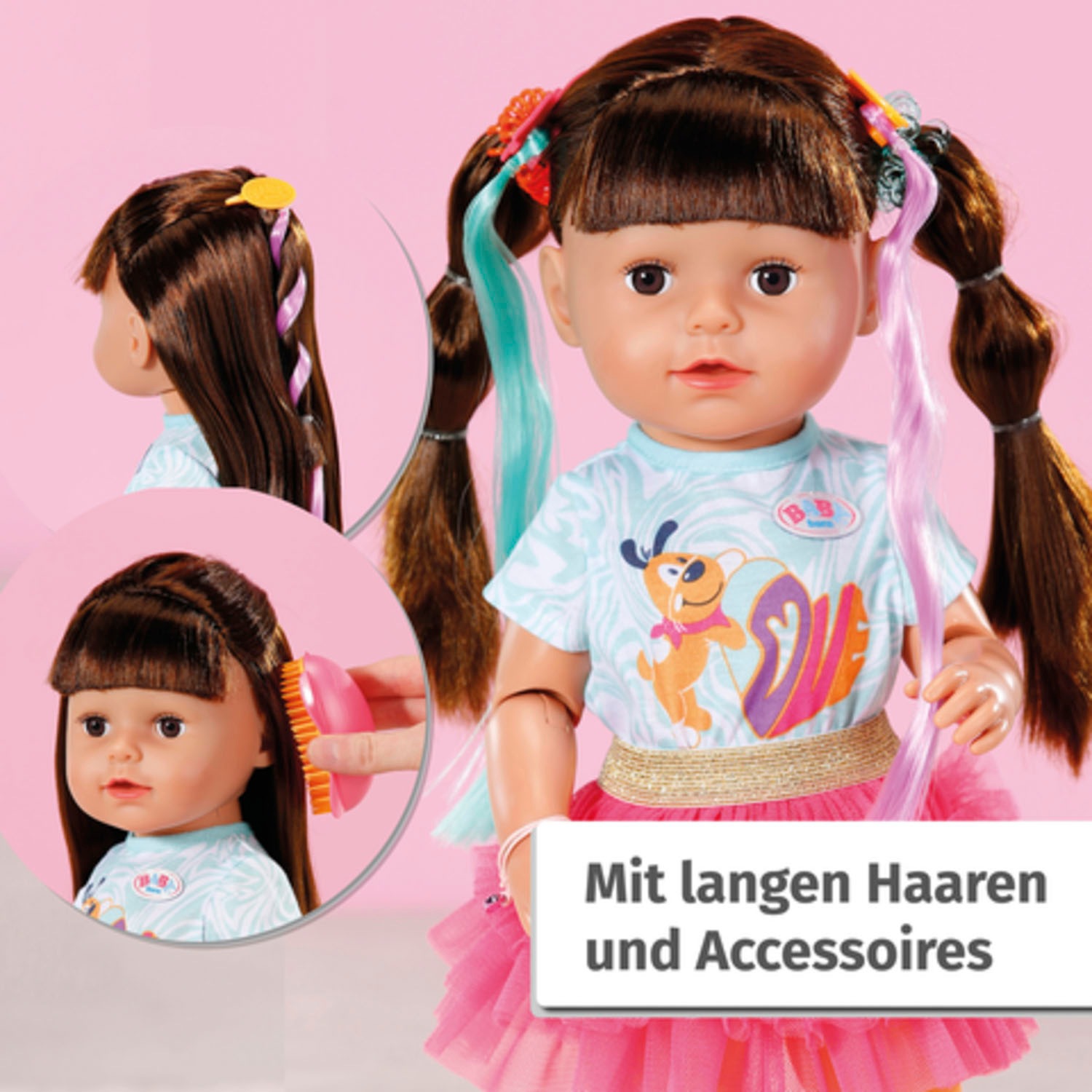 Baby Born Stehpuppe »Style&Play, Sister brünett, 43 cm«
