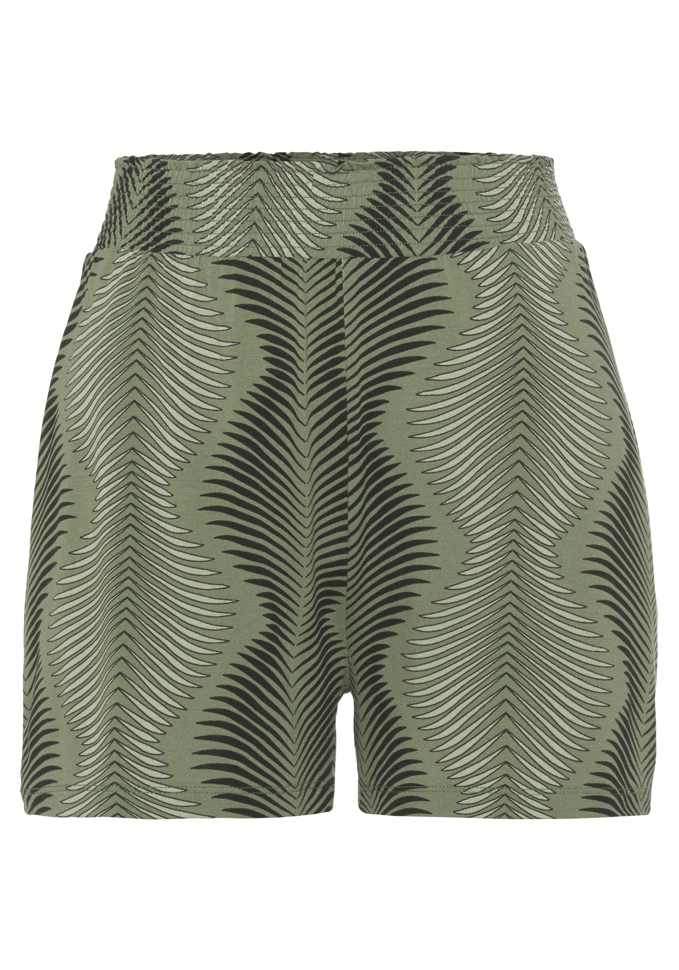LASCANA Pyjamashorts, mit modisch hoher Taille