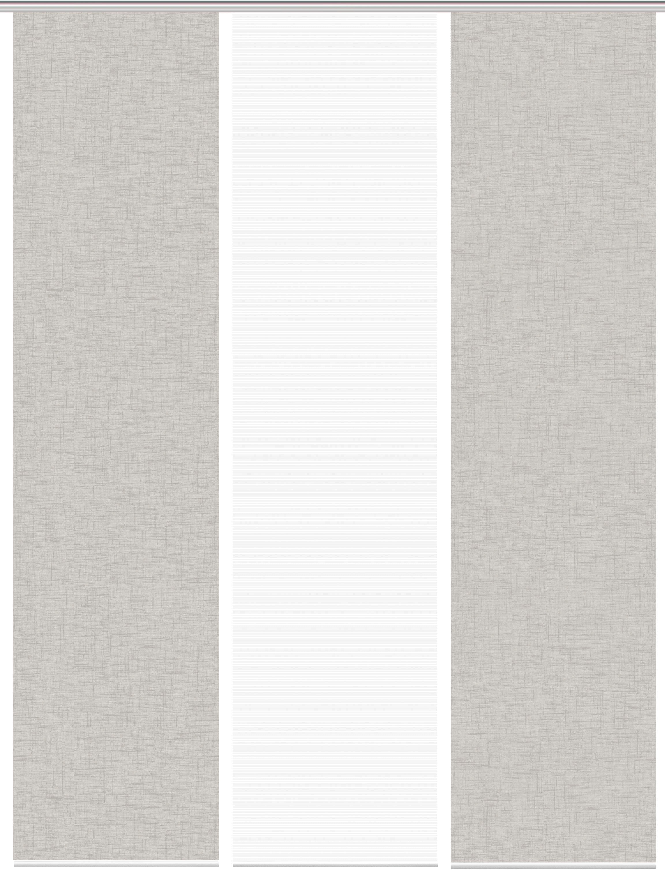 Vision S Schiebegardine »PIVE 3er SET« Paneelwagen 3 Stk. tlg. Schiebevorhang Digidruck 3er Set PIVE