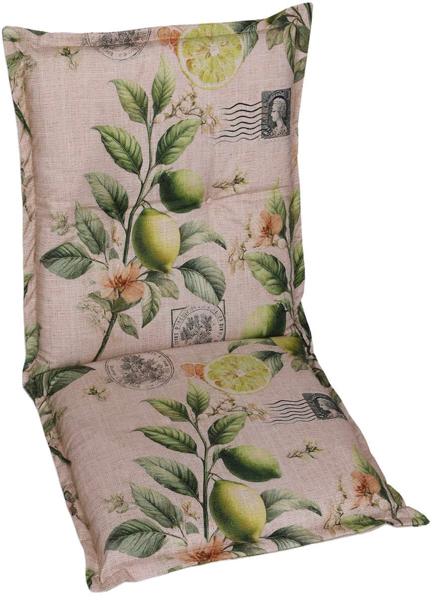 GO-DE Sesselauflage Lemon sand - Maße BxLxH ca.: 50 cm x 100 cm x 7 cm