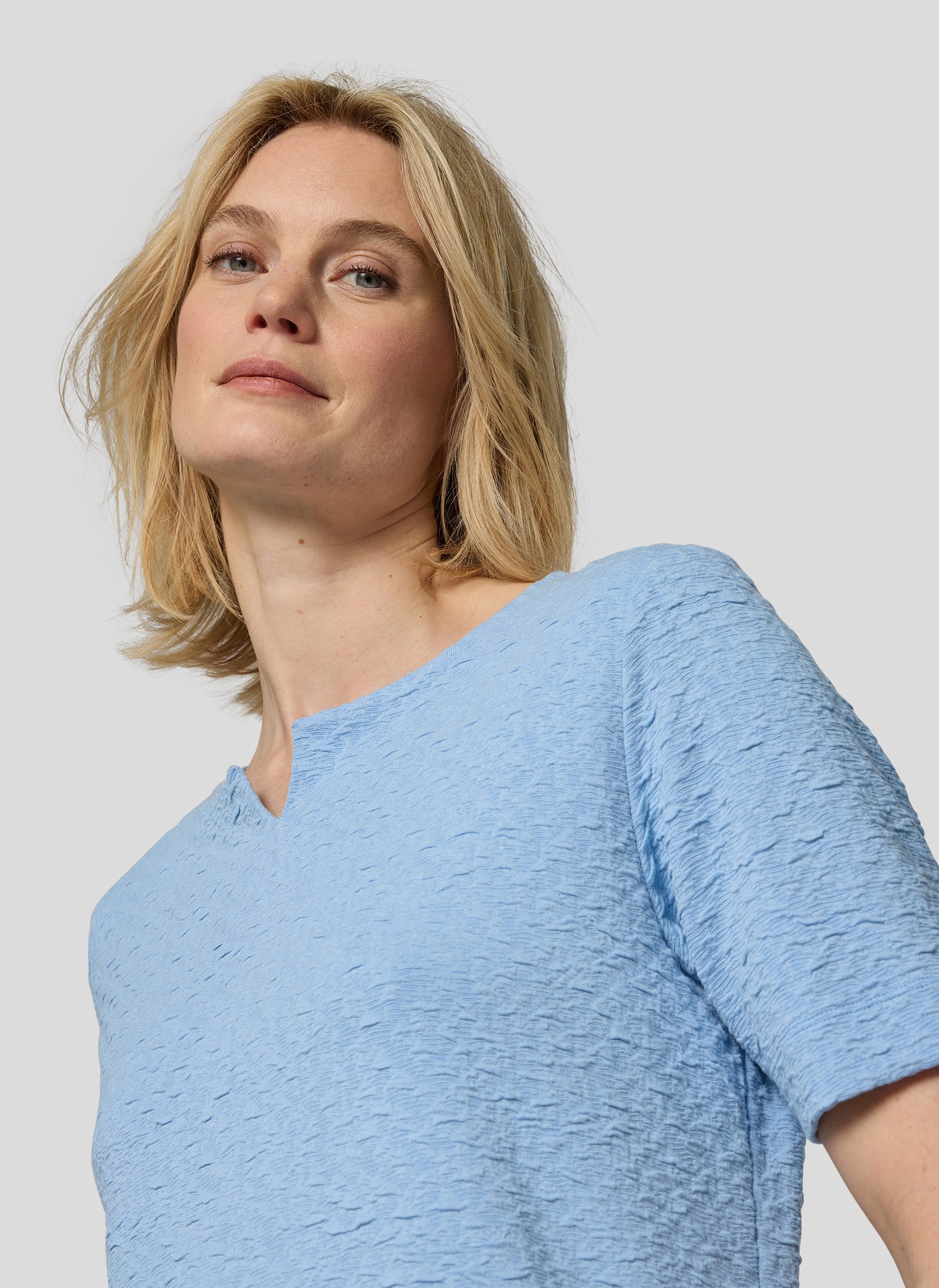 Rabe T-Shirt im Crinkle-Look