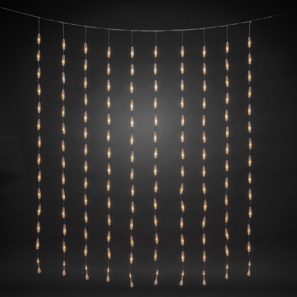 KONSTSMIDE LED-Lichtervorhang »Weihnachtsdeko aussen«, 140 warm weiße Dioden  auf Raten kaufen