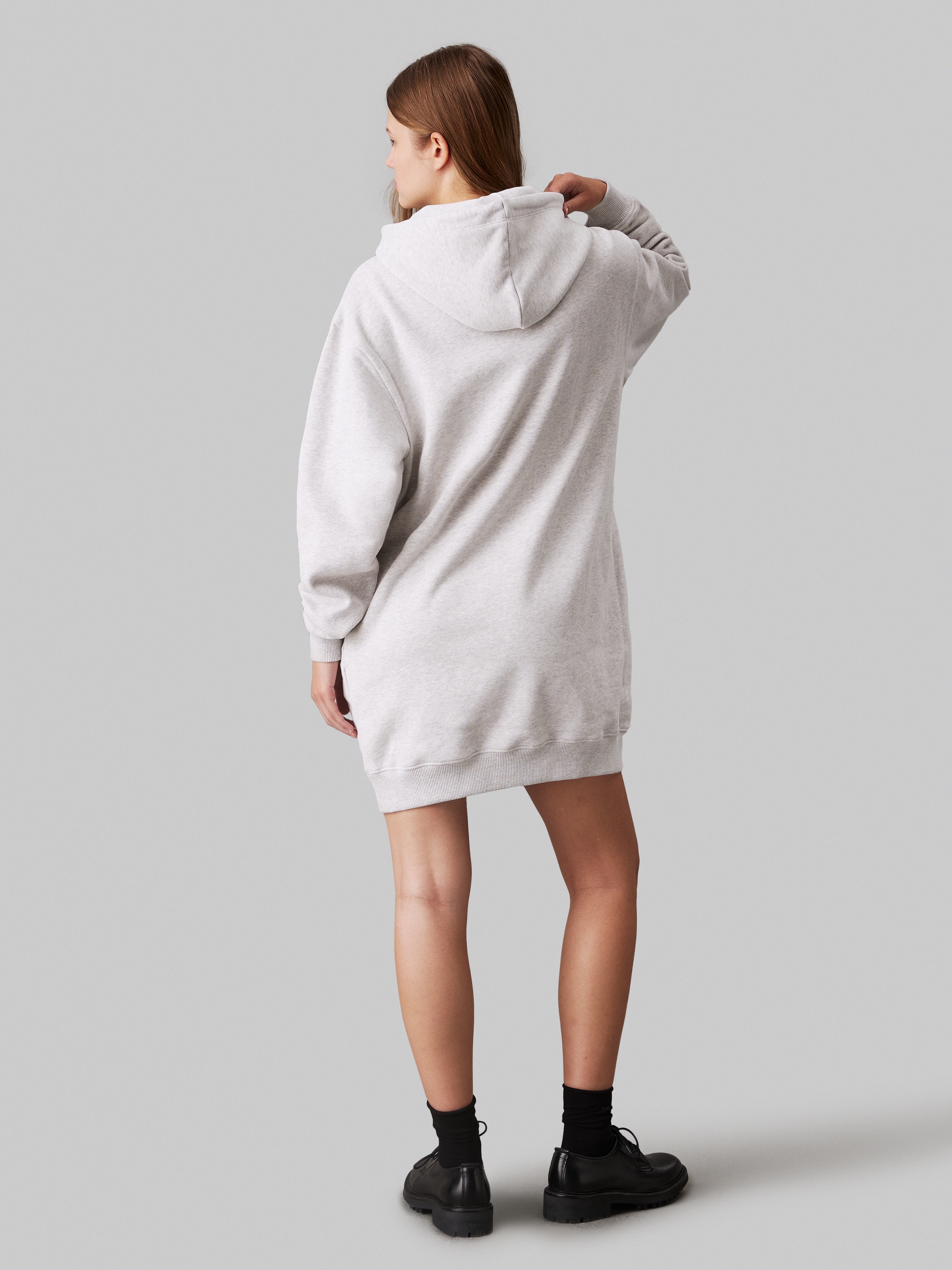 Calvin Klein Jeans Sweatkleid »CHENILLE MONOLOGO HOODIE DRESS«, mit Logostickerei