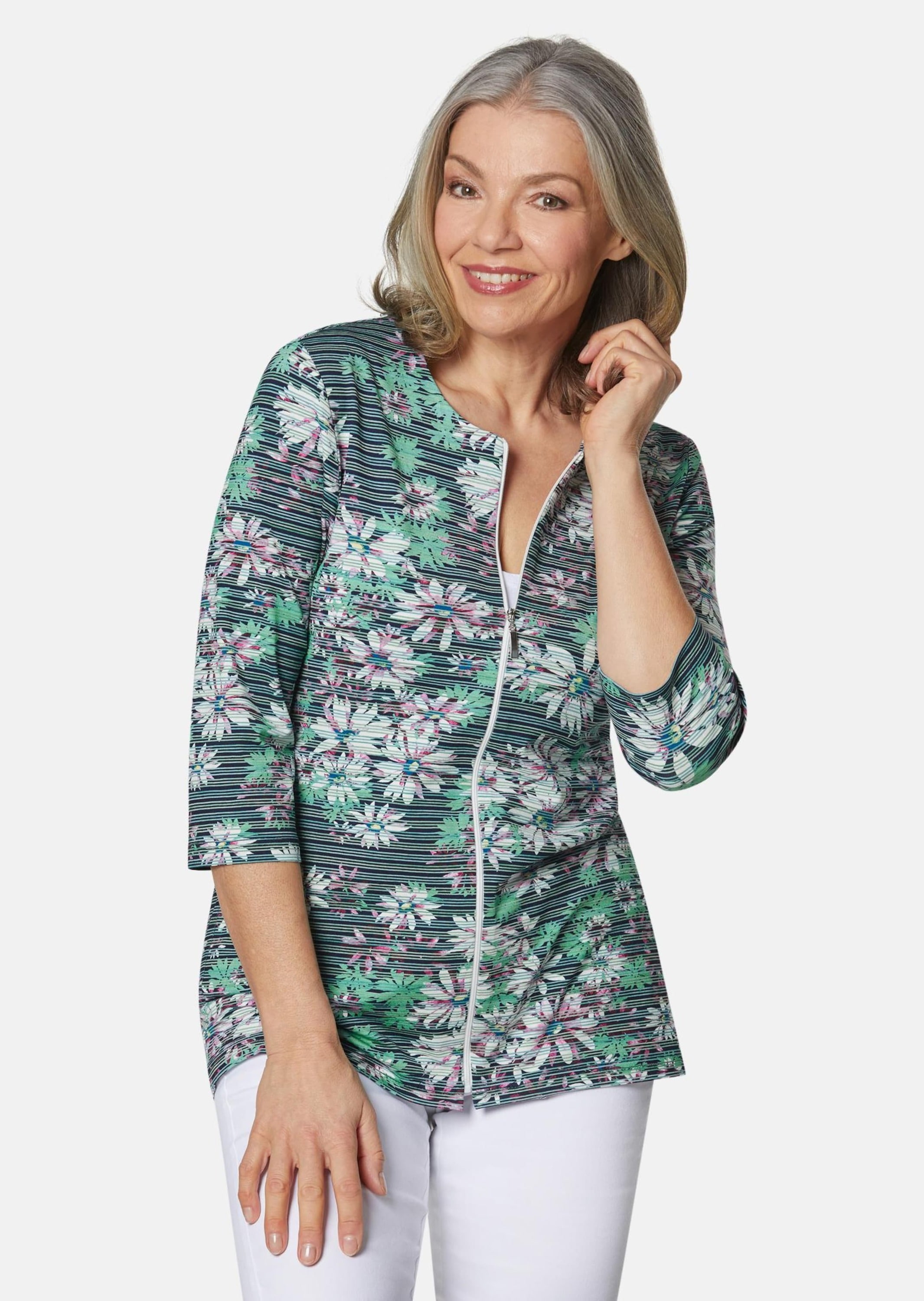 GOLDNER Sommerjacke »Kurzgröße Figurumspielende Shirtjacke«