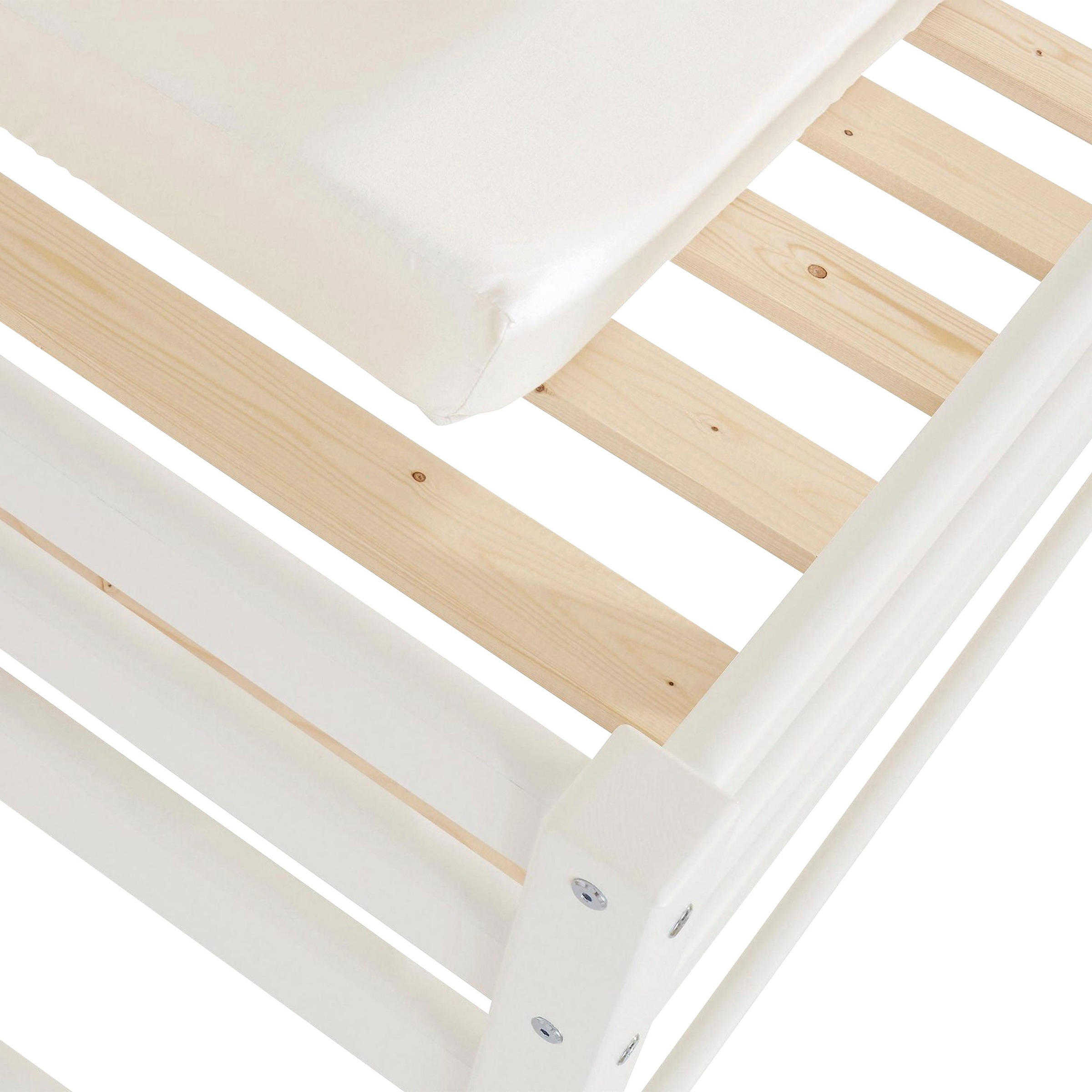 Hoppekids Einzelbett »ECO Comfort Kinderbett, Kiefer Massivholz, Jugendbett inkl. Rollrost«, 70x160 cm, wahlweise in verschieden Farben/ Matratze/ Absturzsicherung