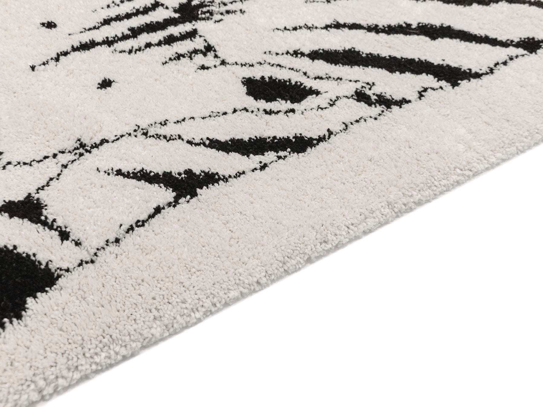Primaflor-Ideen in Textil Kinderteppich »NOMAD - Zebra«, rechteckig, 35 mm Höhe, Hochflor, Motiv Zebra, weich & kuschelig, Kinderzimmer