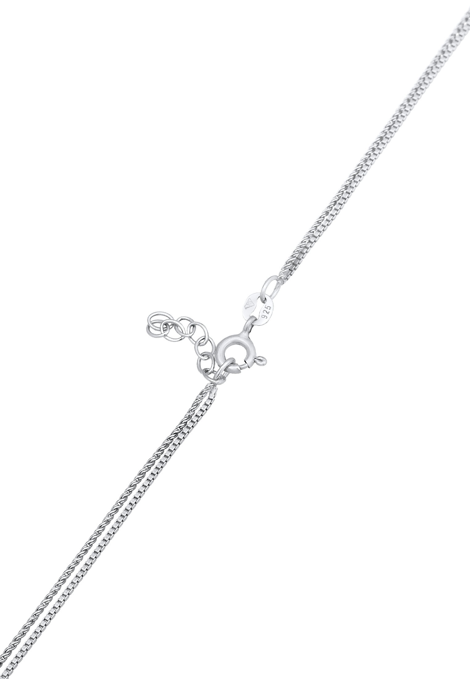 Elli Silberkette »Halskette Choker Layer Look Herz Trend 925 Silber«