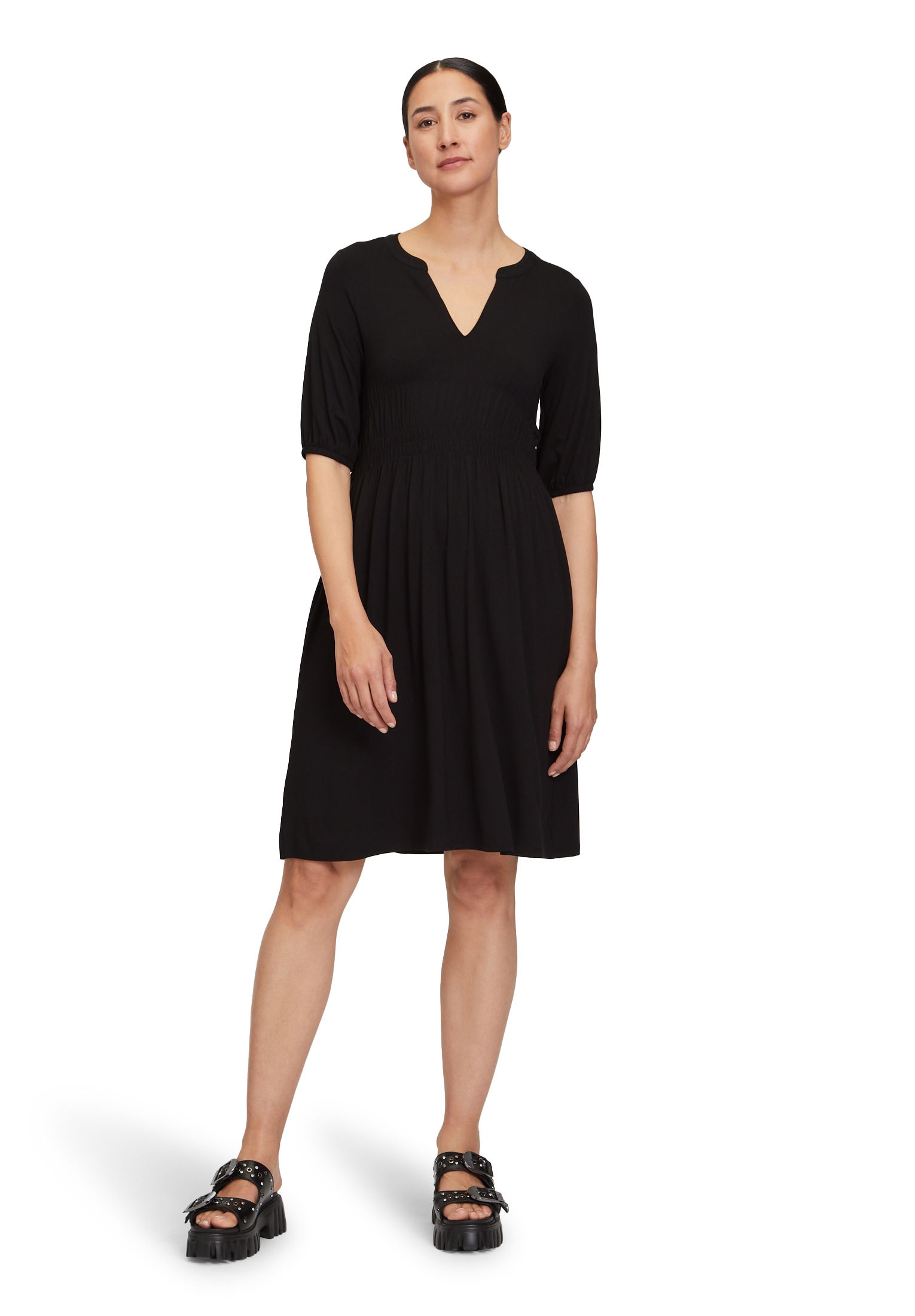 Cartoon Jerseykleid »Jerseykleid mit Raffung«