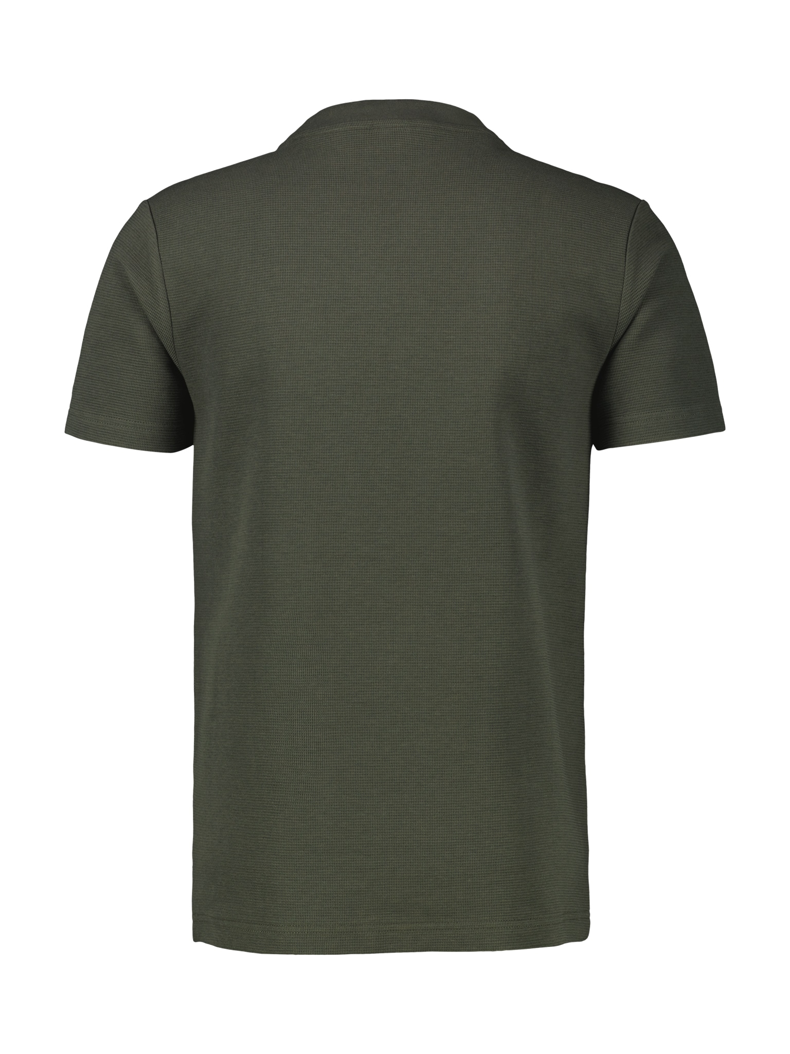 LERROS T-Shirt in Waffel-Piqué und mit Logo-Badge