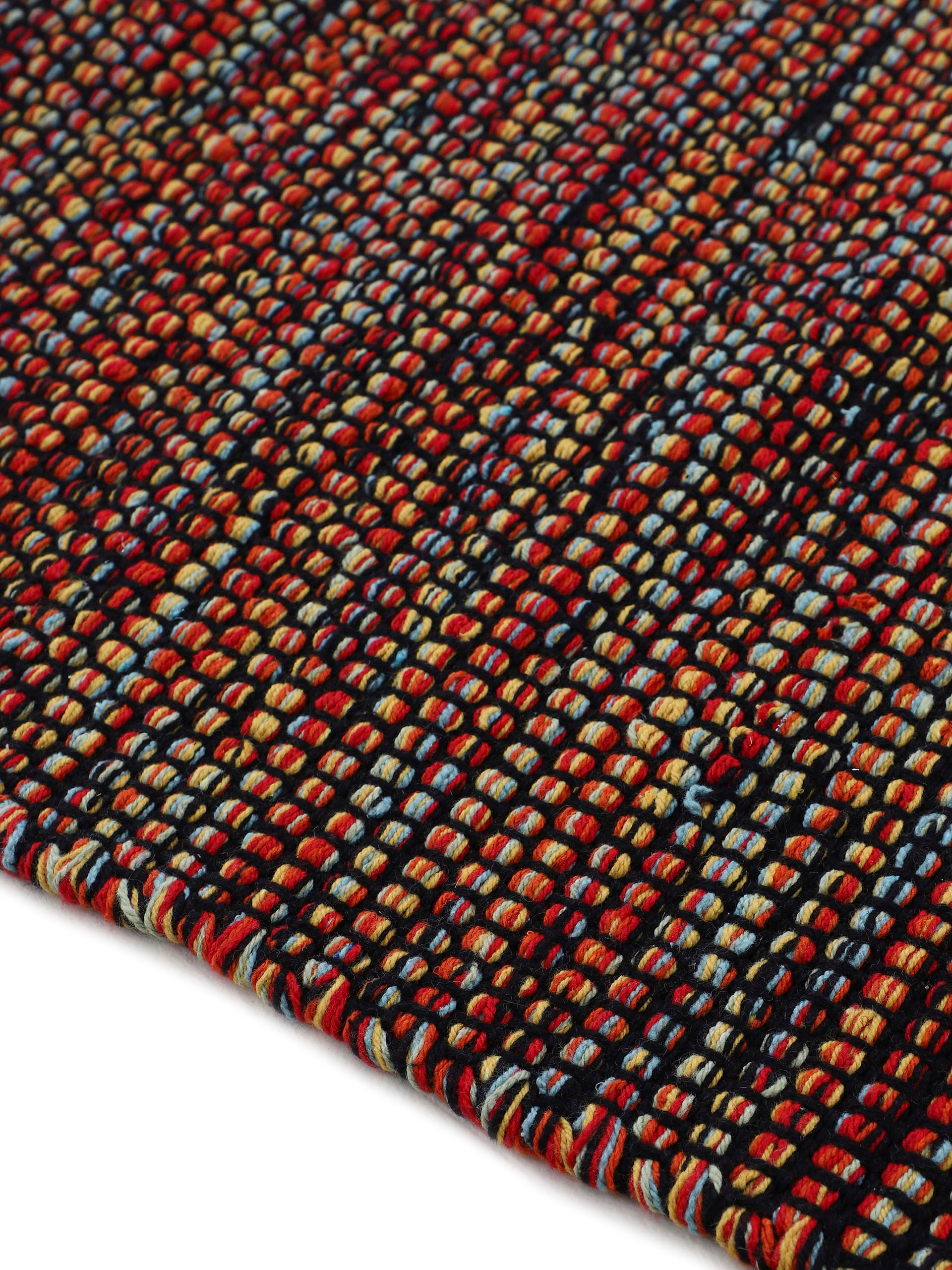 carpetfine Teppich »Kelim Mia,  auch als Läufer erhältlich«, rechteckig, 6 mm Höhe, handgewebt, Baumwolle, Wendeteppich, Fleckerl, Bordüre, Wohnzimmer
