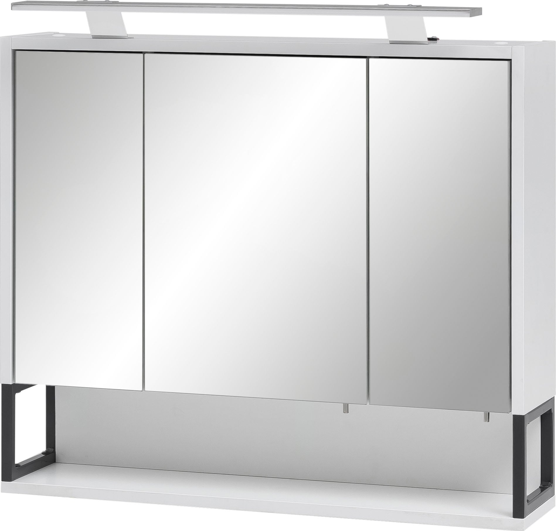 Spiegelschrank »Limone«, Breite 70 cm, 3-türig, LED-Beleuchtung, Schalter-/Steckdosenbox