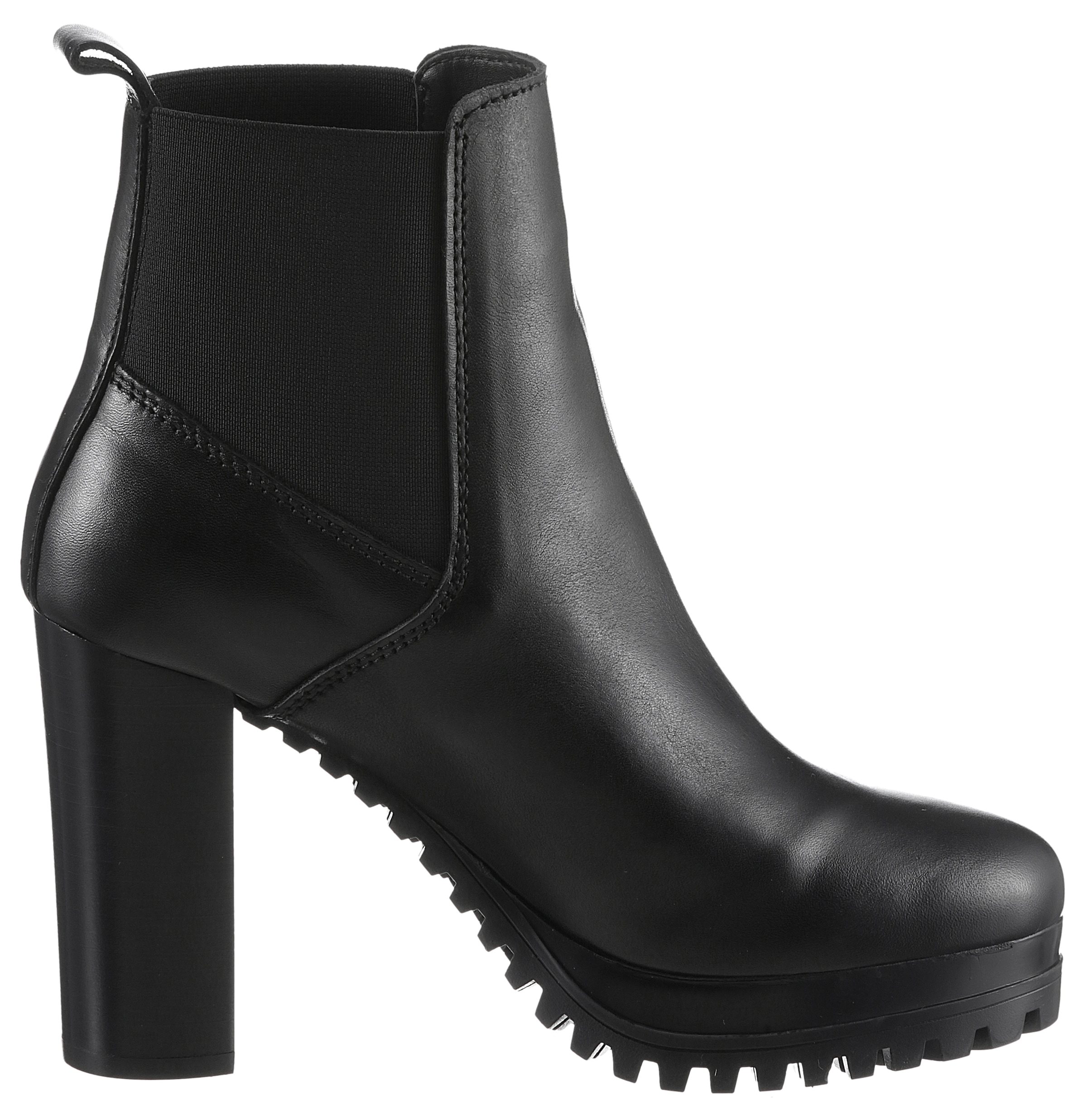 Tommy Jeans High-Heel-Stiefelette »TJW NEW ESS HIGH HEEL BOOT«, Blockabsatz, Partymode, Ankleboots in schmaler Form