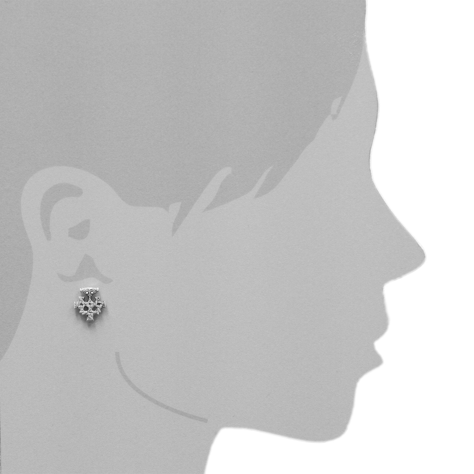 OSTSEE-SCHMUCK Paar Ohrstecker »- Hiddensee 15 x 13 mm - Silber 925/000 -,«