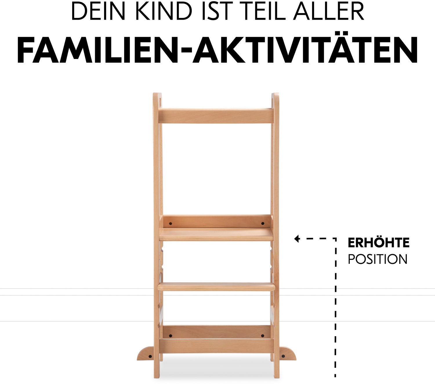 Hauck Stehhilfe »Lernturm Learn N Explore, Natural«, FSC® - schützt Wald - weltweit