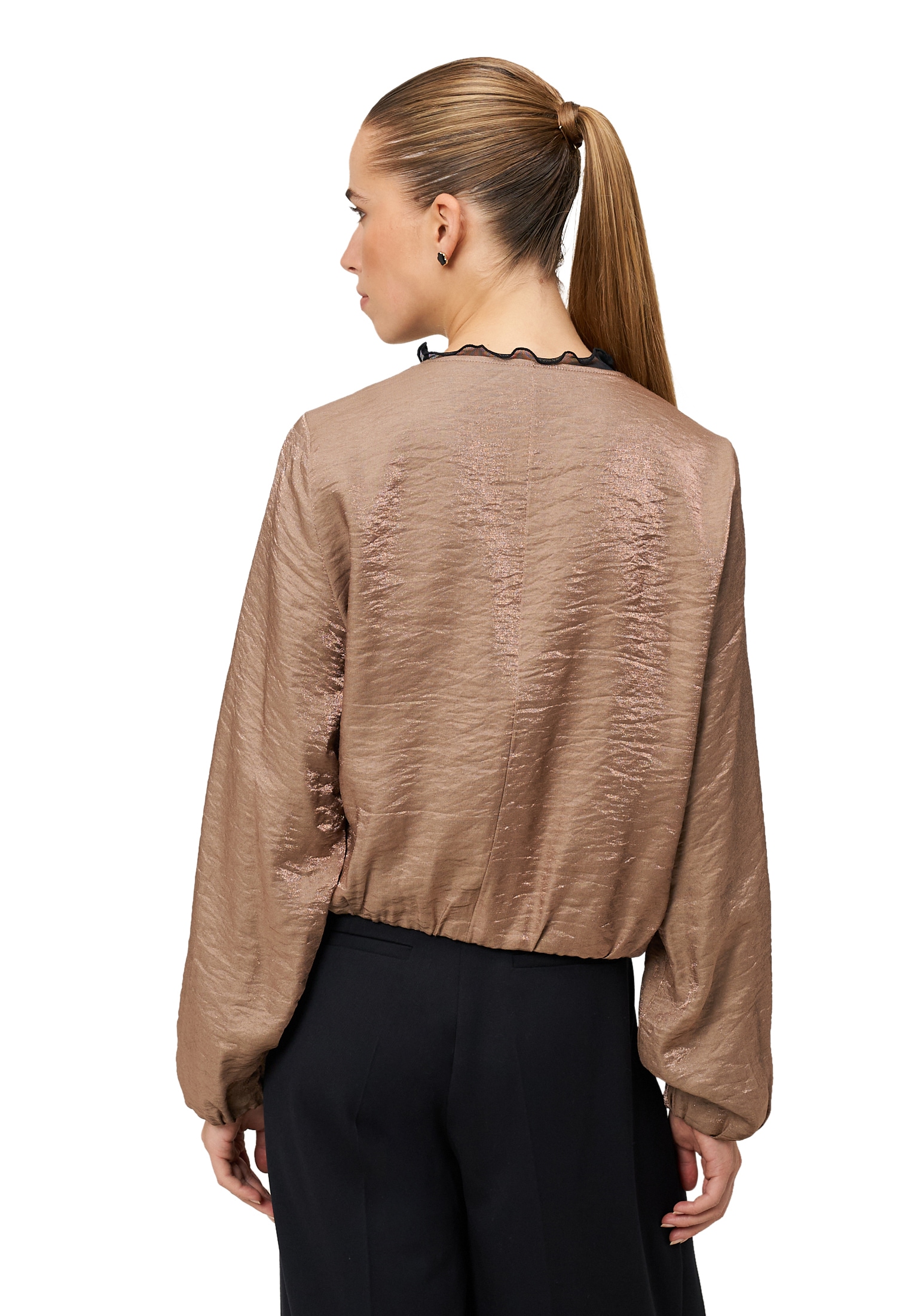 Zero Jackenblazer »Jacke mit Knittereffekt«