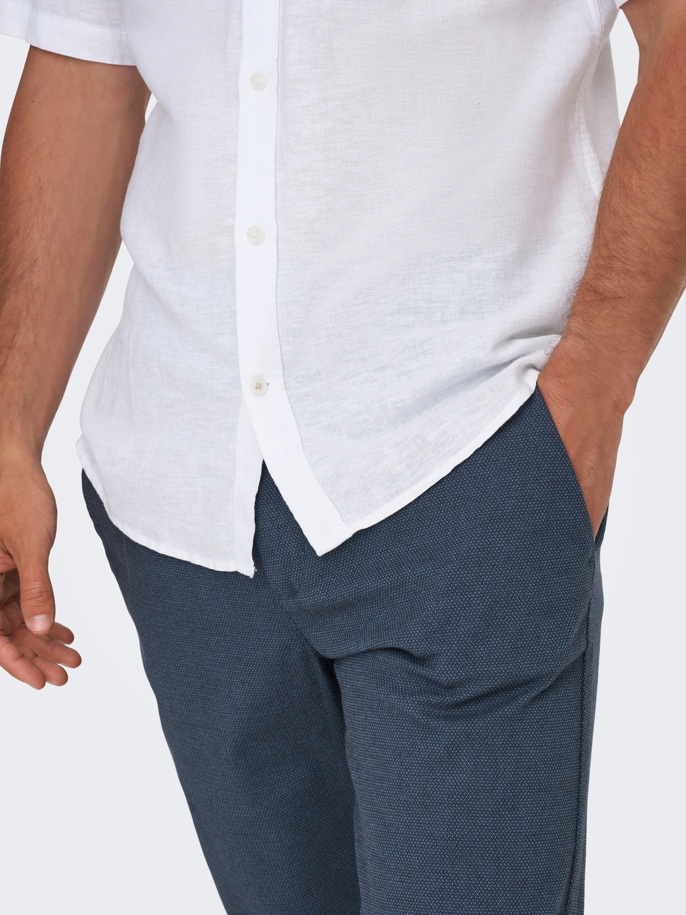 ONLY & SONS »ONSMARK PETE SLIM DOBBY 0058 PANT NOOS«