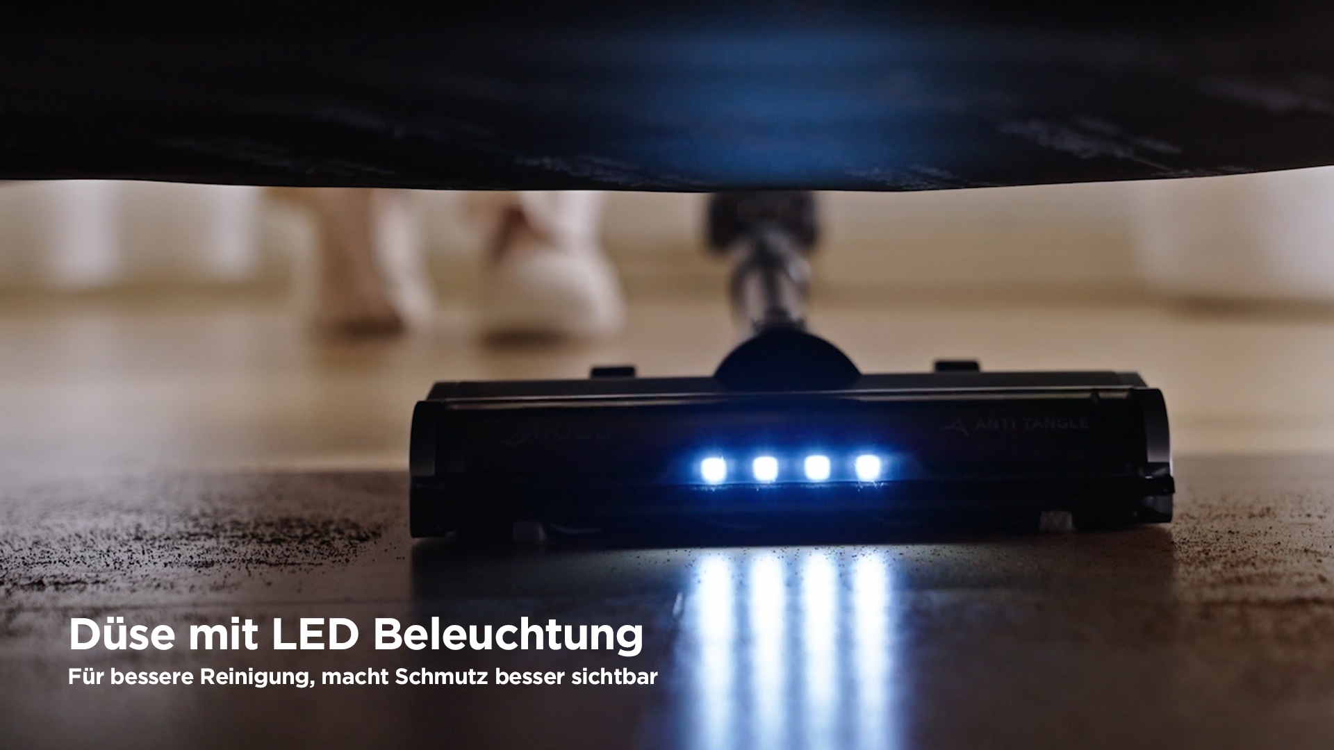 Hanseatic Akku-Stielstaubsauger »HVSS350600SMC mit Absaugstation, bis zu 60 min. Akkulaufzeit«, Düse mit LED Beleuchtung, mit Auto Empty Funktion