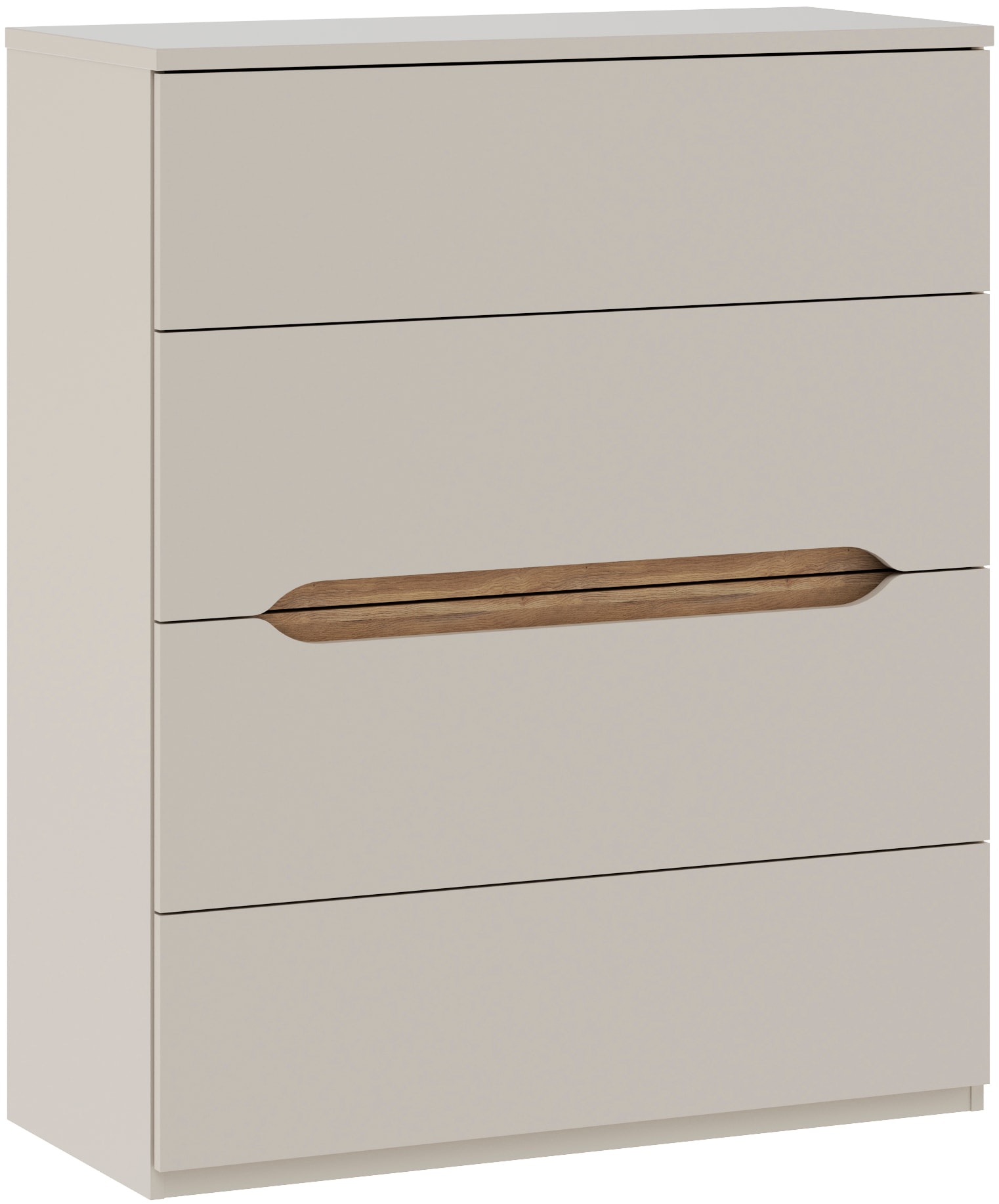 FORTE Hochkommode B/H/T 95,1/114,7/41,5 cm Hochkommode ohne Griffe